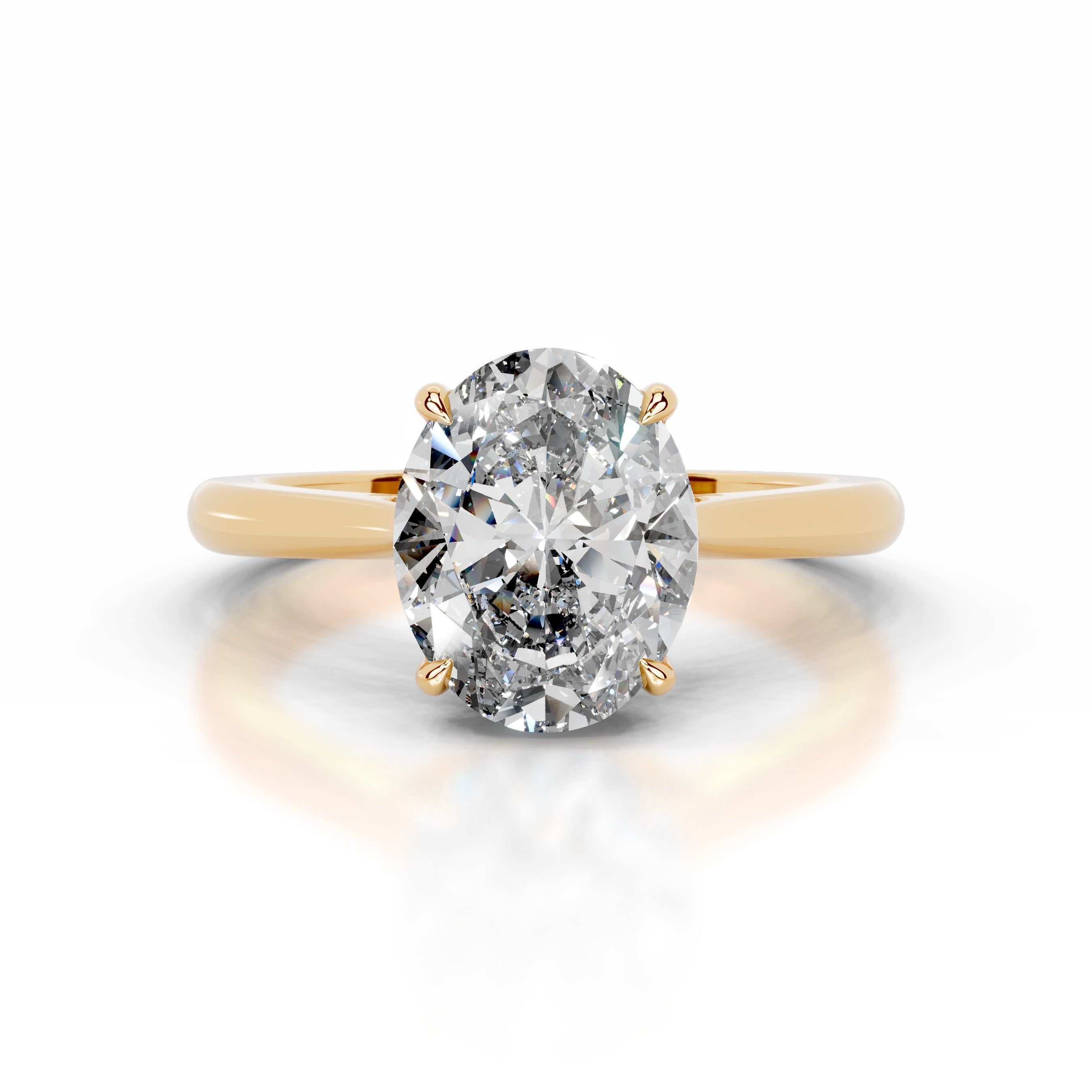 Bahia Diamond Engagement Ring - 18K Yellow Gold