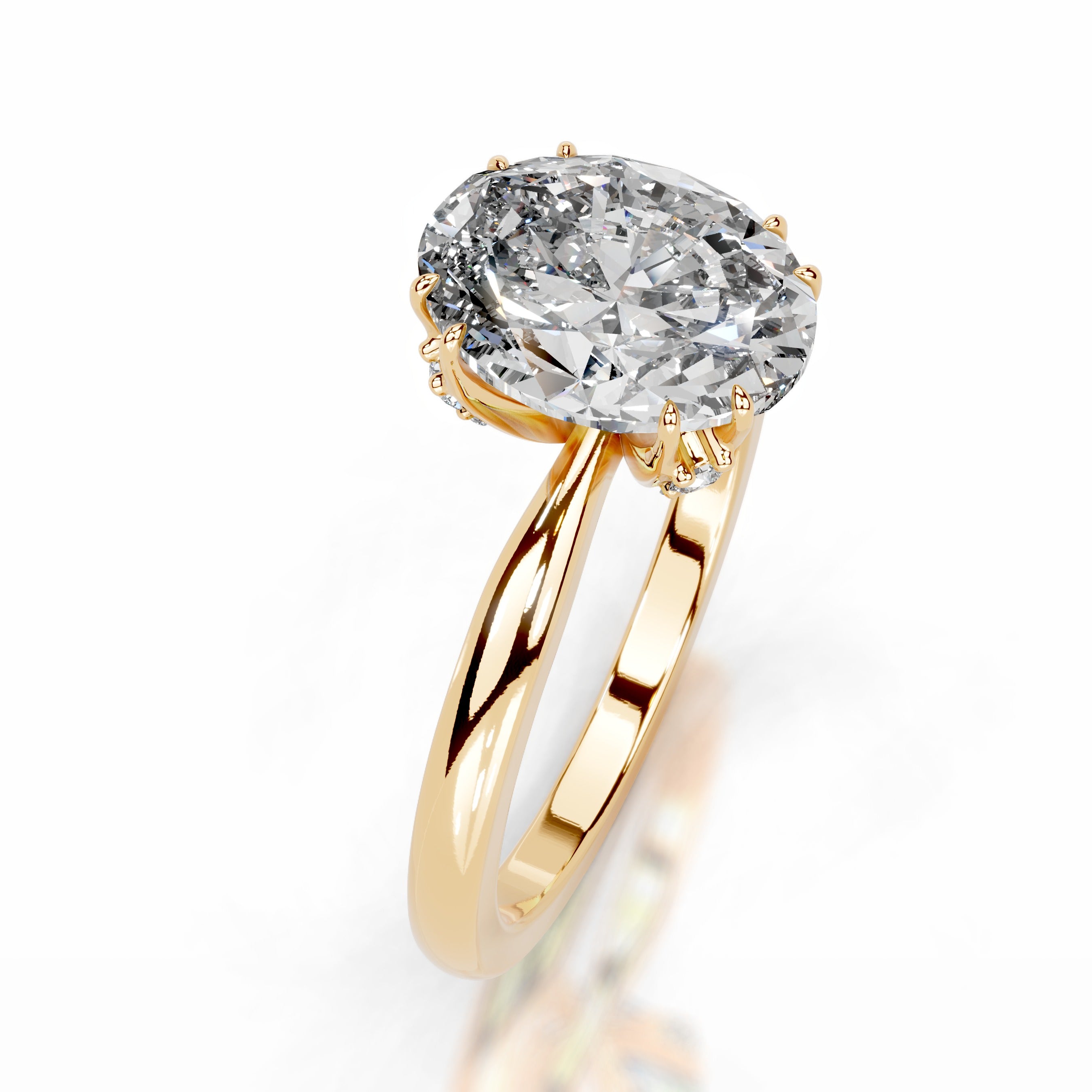 Ballina Diamond Engagement Ring - 18K Yellow Gold