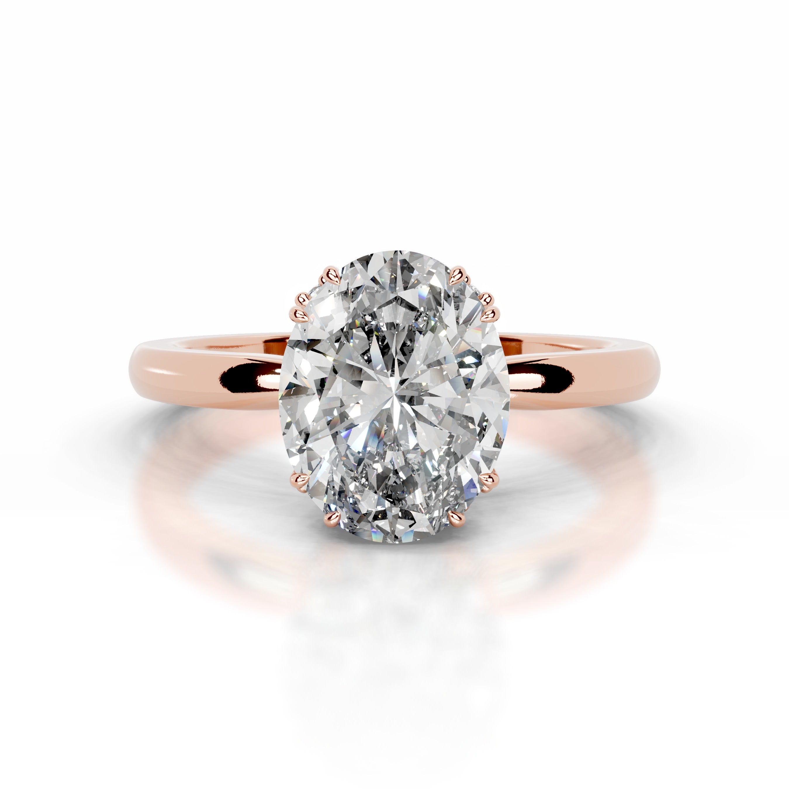 Ballina Diamond Engagement Ring - 14K Rose Gold