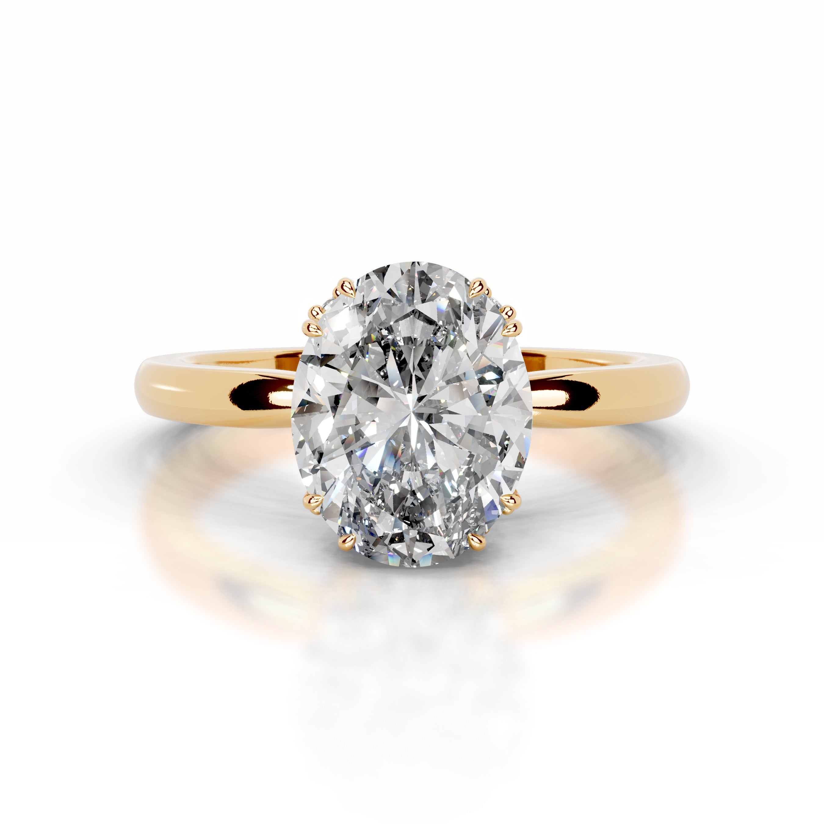 Ballina Diamond Engagement Ring - 18K Yellow Gold