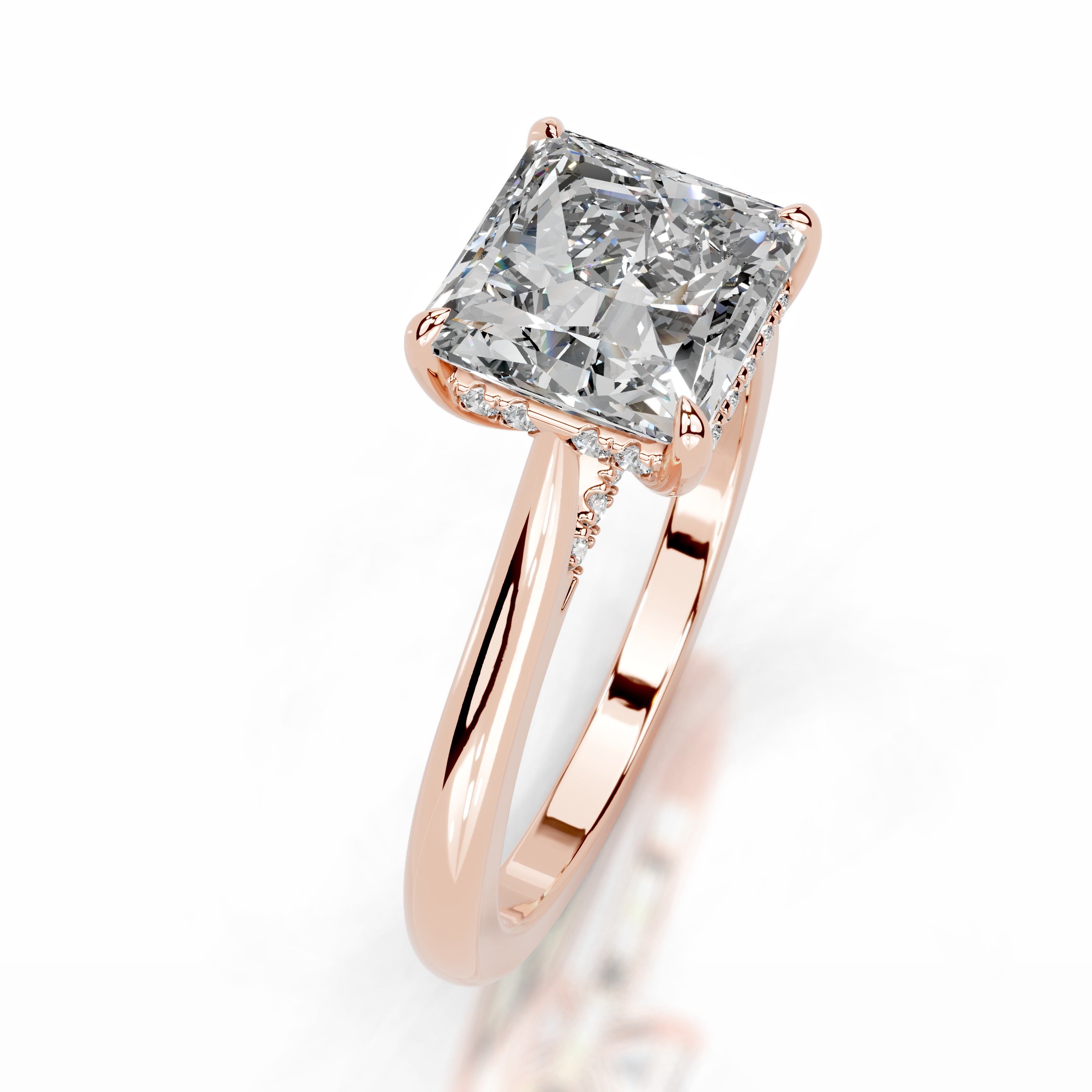 Cardinia Diamond Engagement Ring - 14K Rose Gold