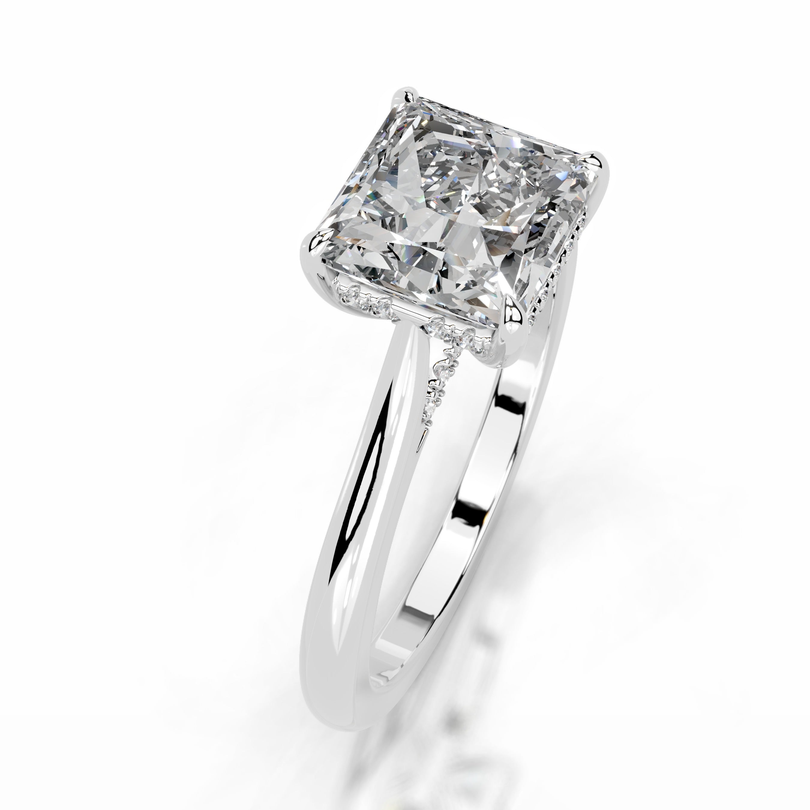 Cardinia Diamond Engagement Ring - 18K White Gold