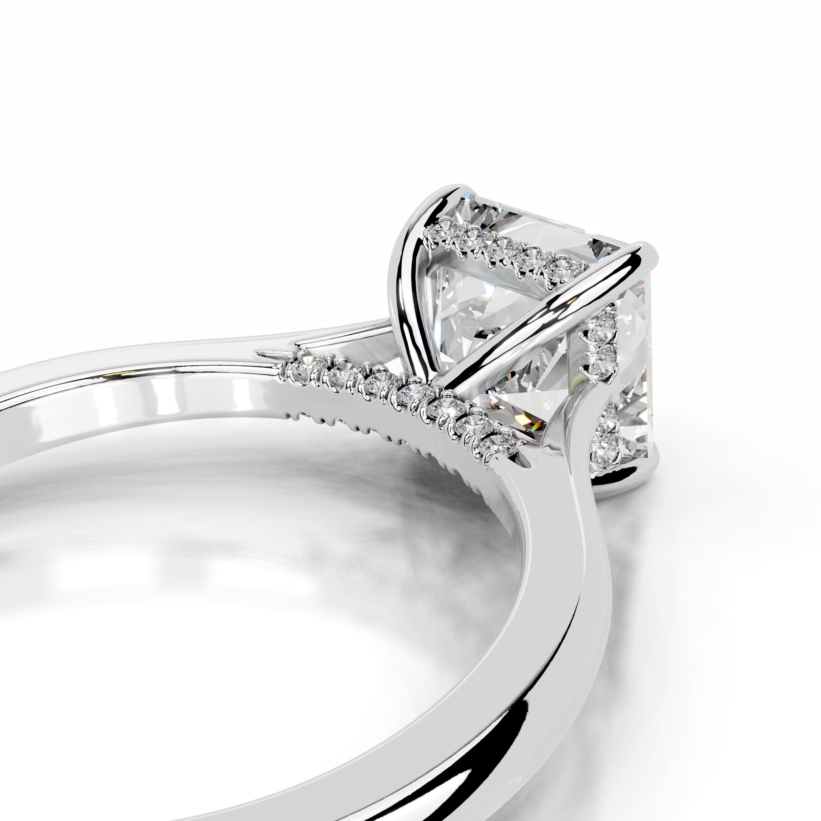 Cardinia Diamond Engagement Ring - 14K White Gold