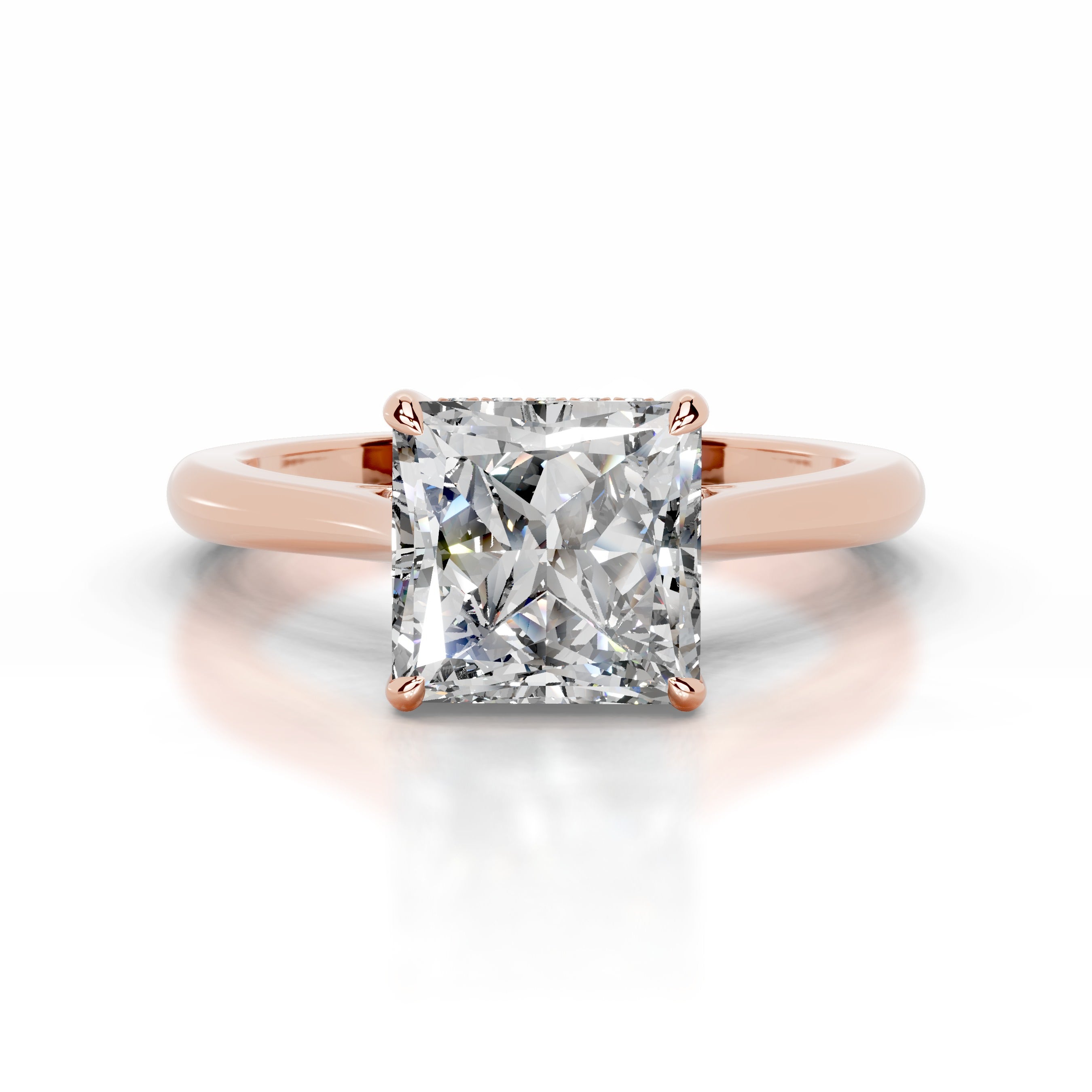 Cardinia Diamond Engagement Ring - 14K Rose Gold