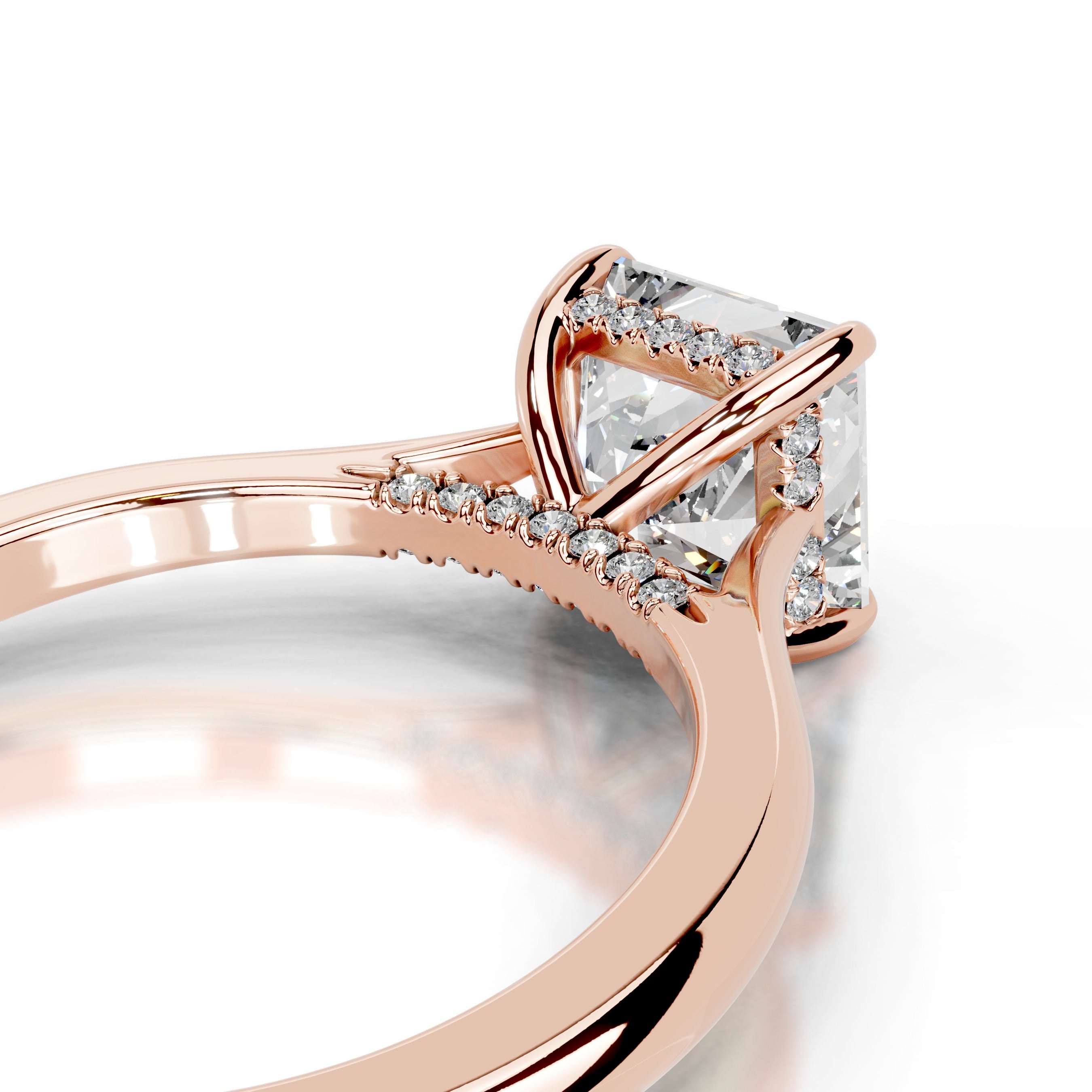 Cardinia Diamond Engagement Ring - 14K Rose Gold