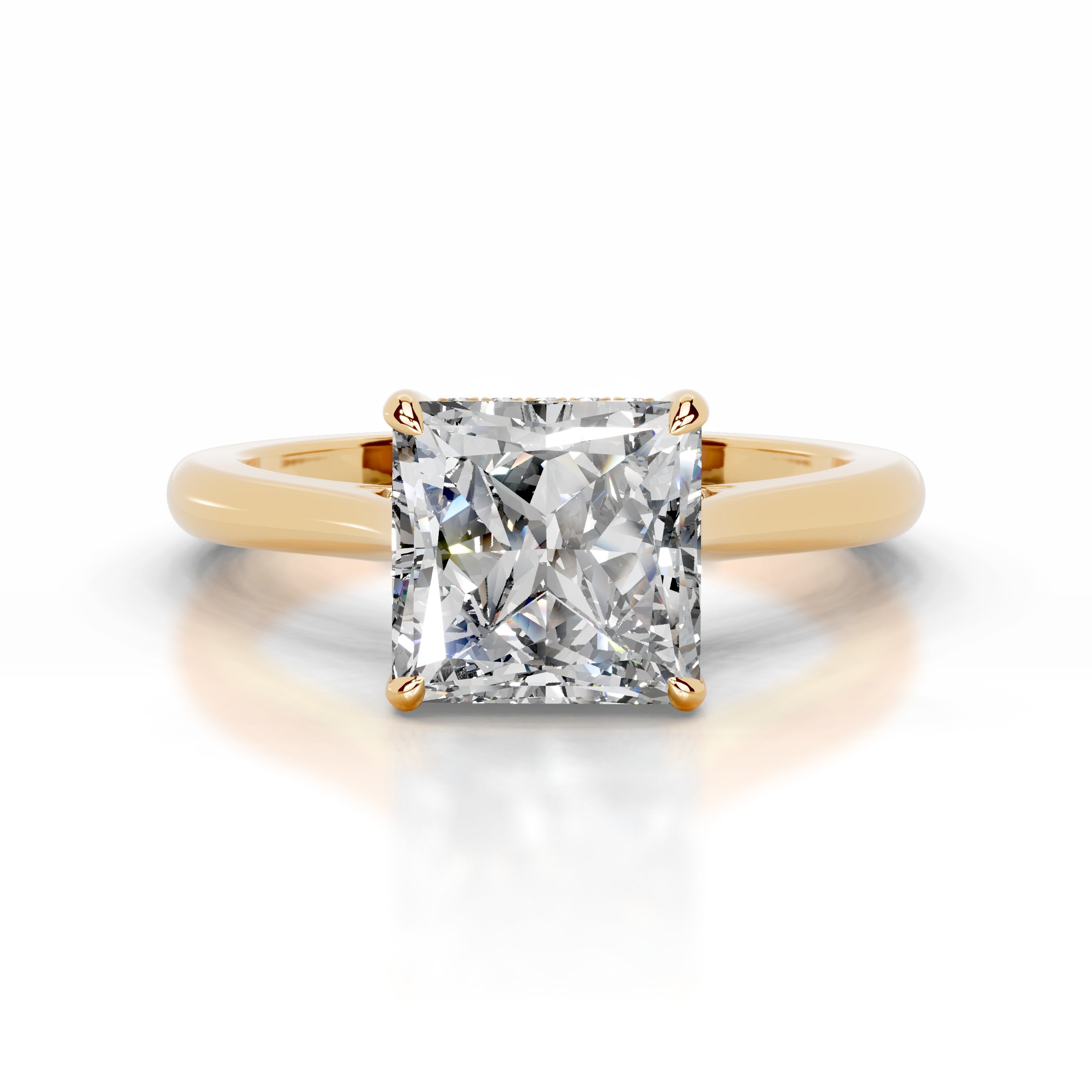 Cardinia Diamond Engagement Ring - 18K Yellow Gold