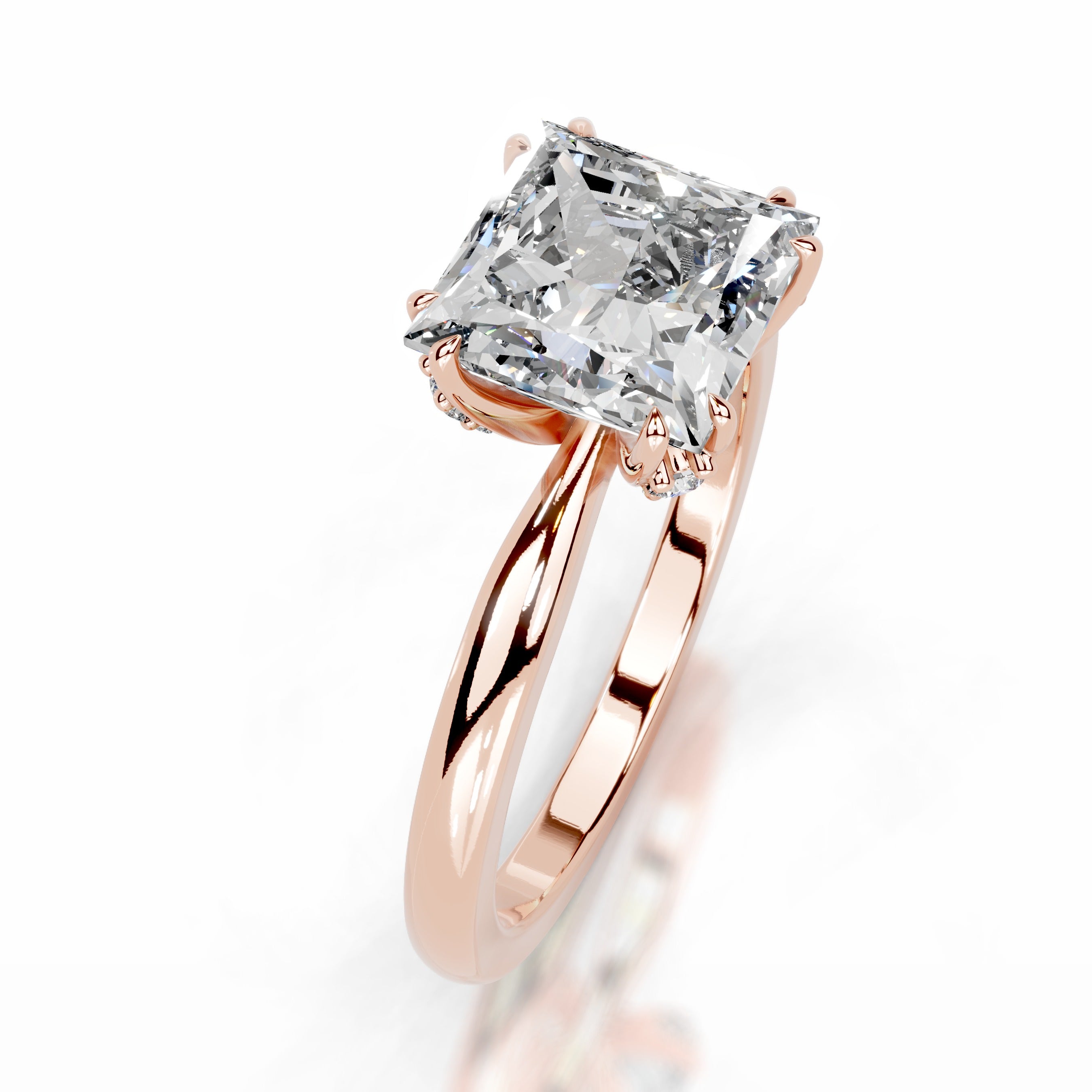 Collerina Diamond Engagement Ring - 14K Rose Gold