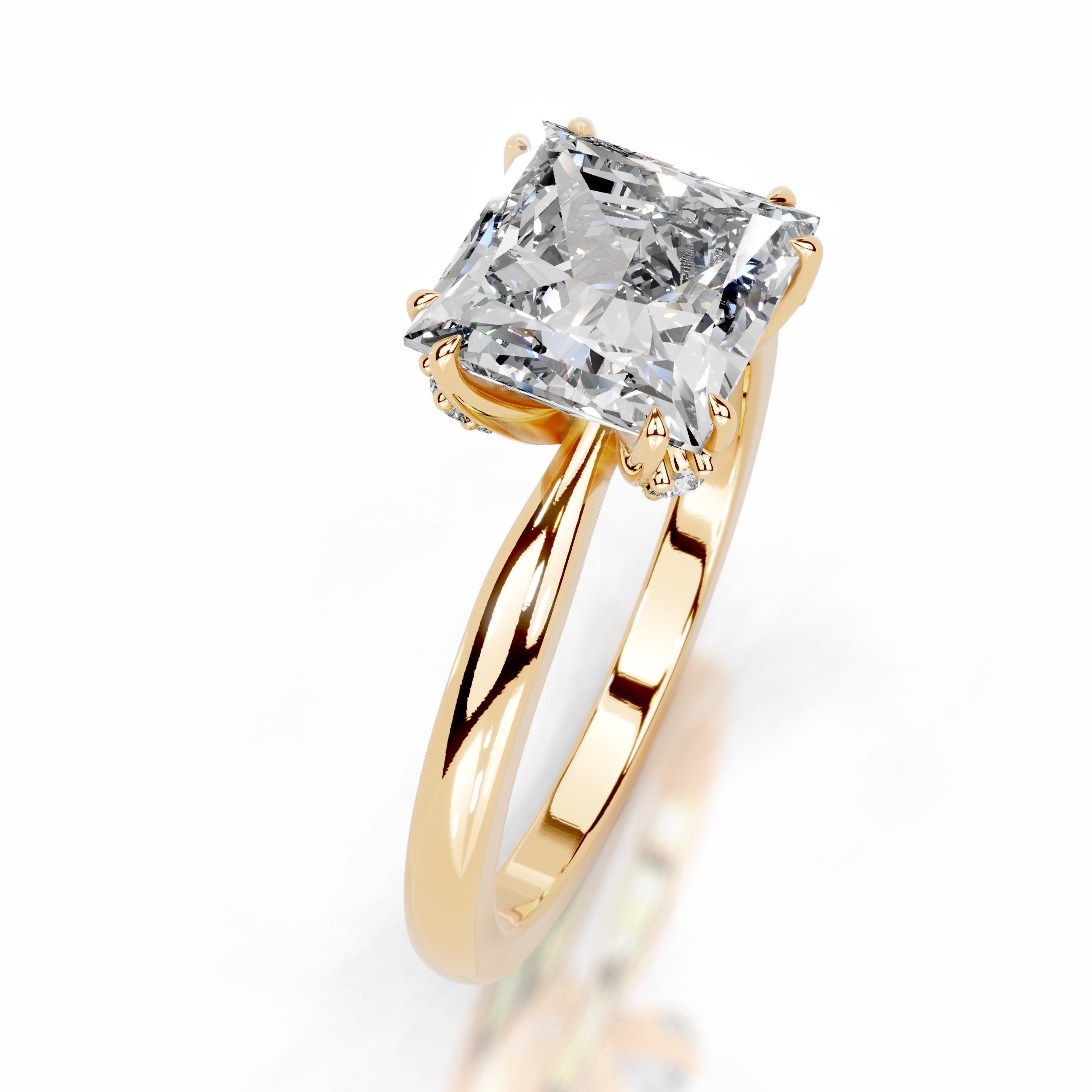 Collerina Diamond Engagement Ring - 18K Yellow Gold