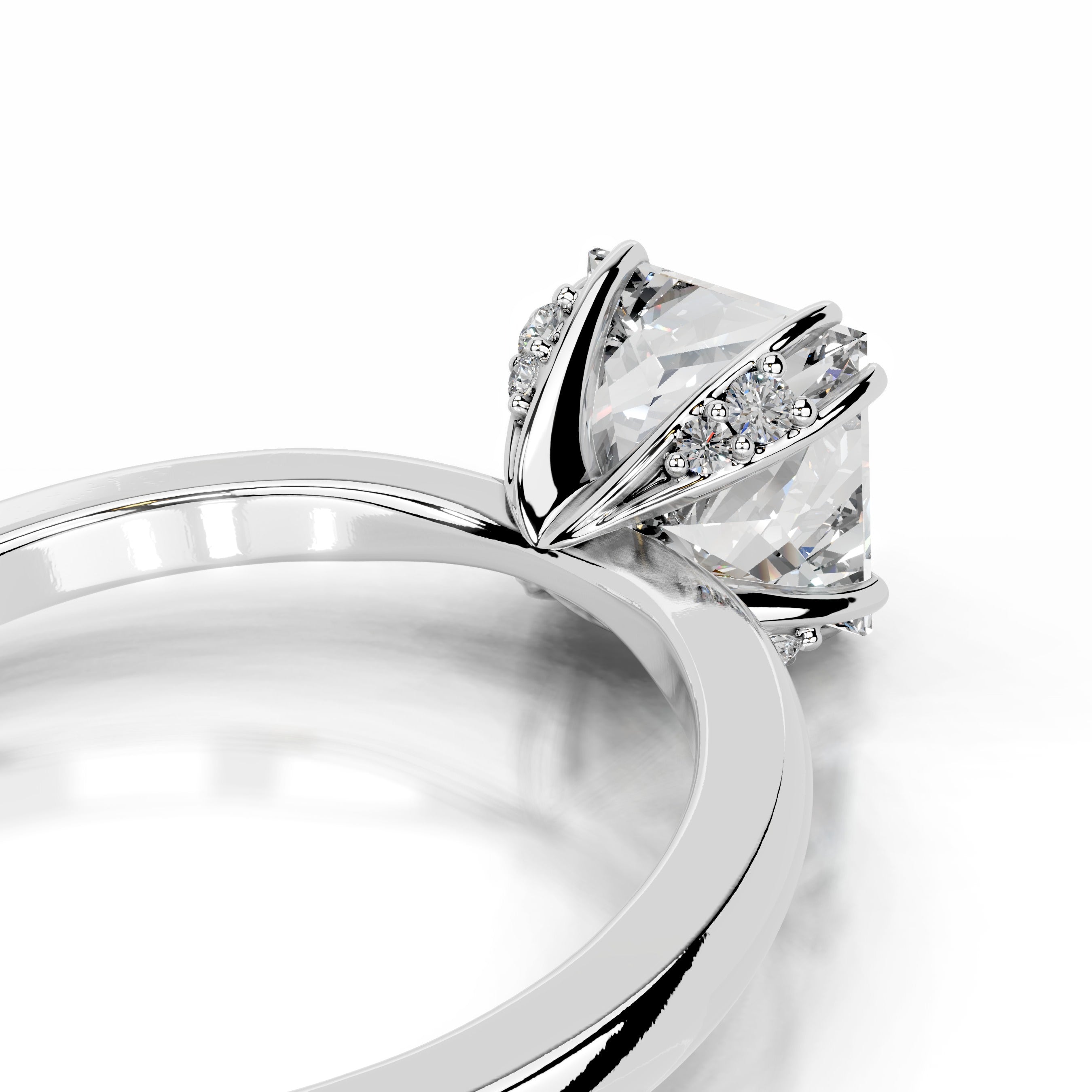 Collerina Diamond Engagement Ring - 18K White Gold