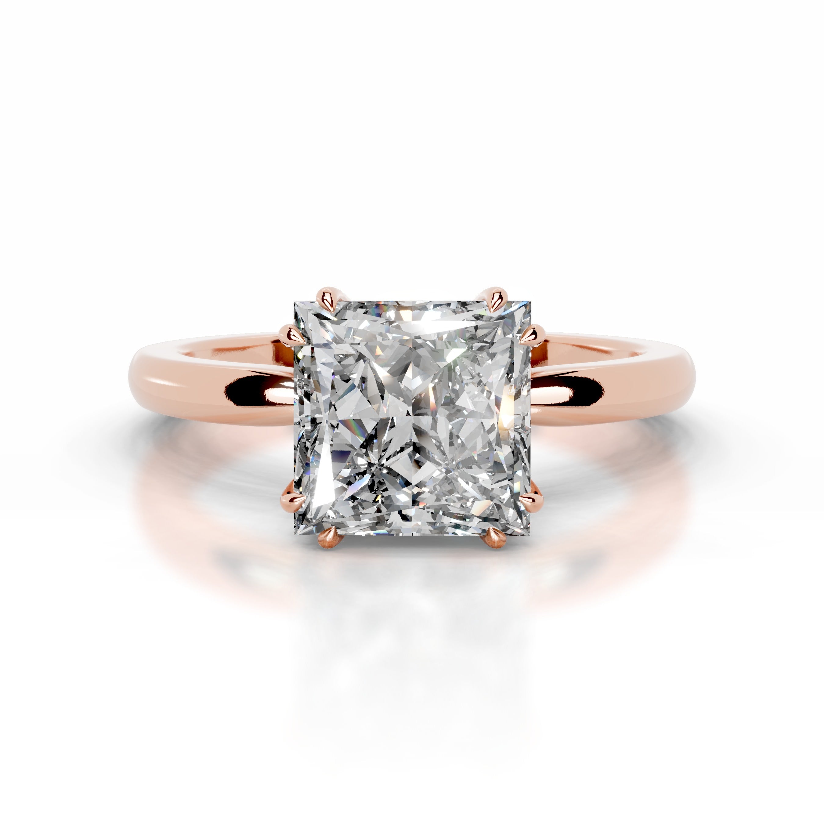 Collerina Diamond Engagement Ring - 14K Rose Gold