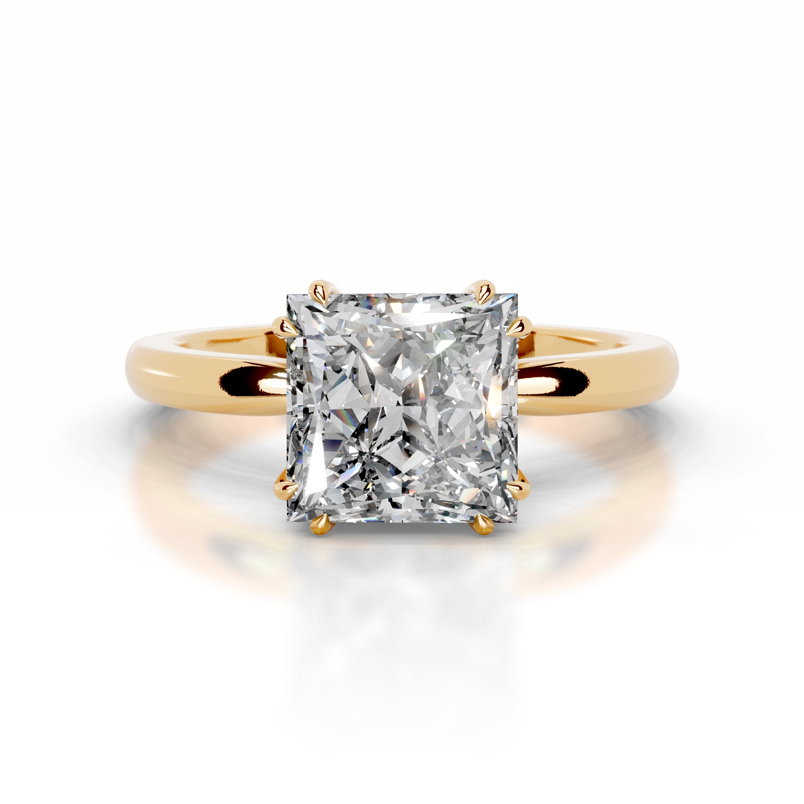 Collerina Diamond Engagement Ring - 18K Yellow Gold