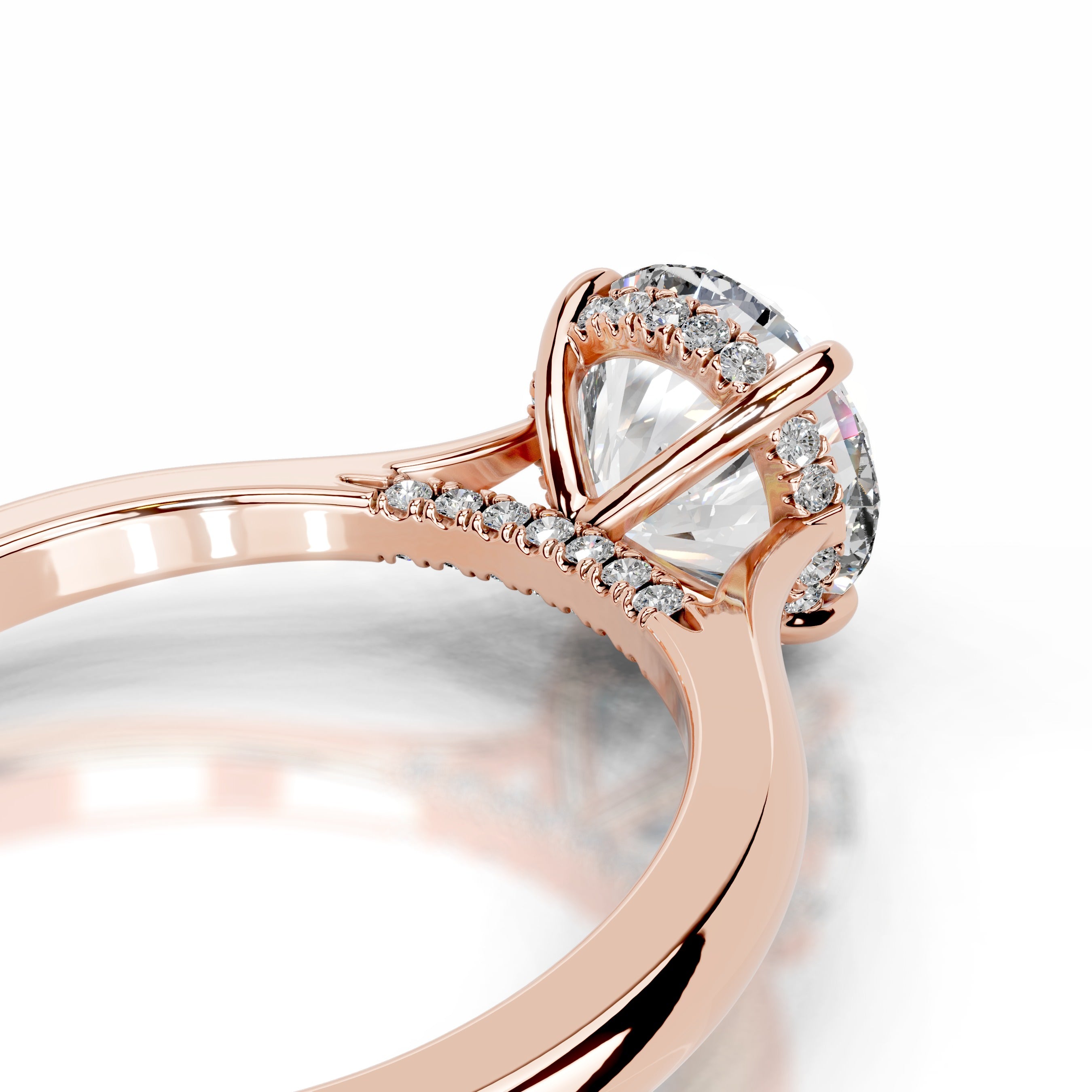 Kiara Diamond Engagement Ring  - 14K Rose Gold