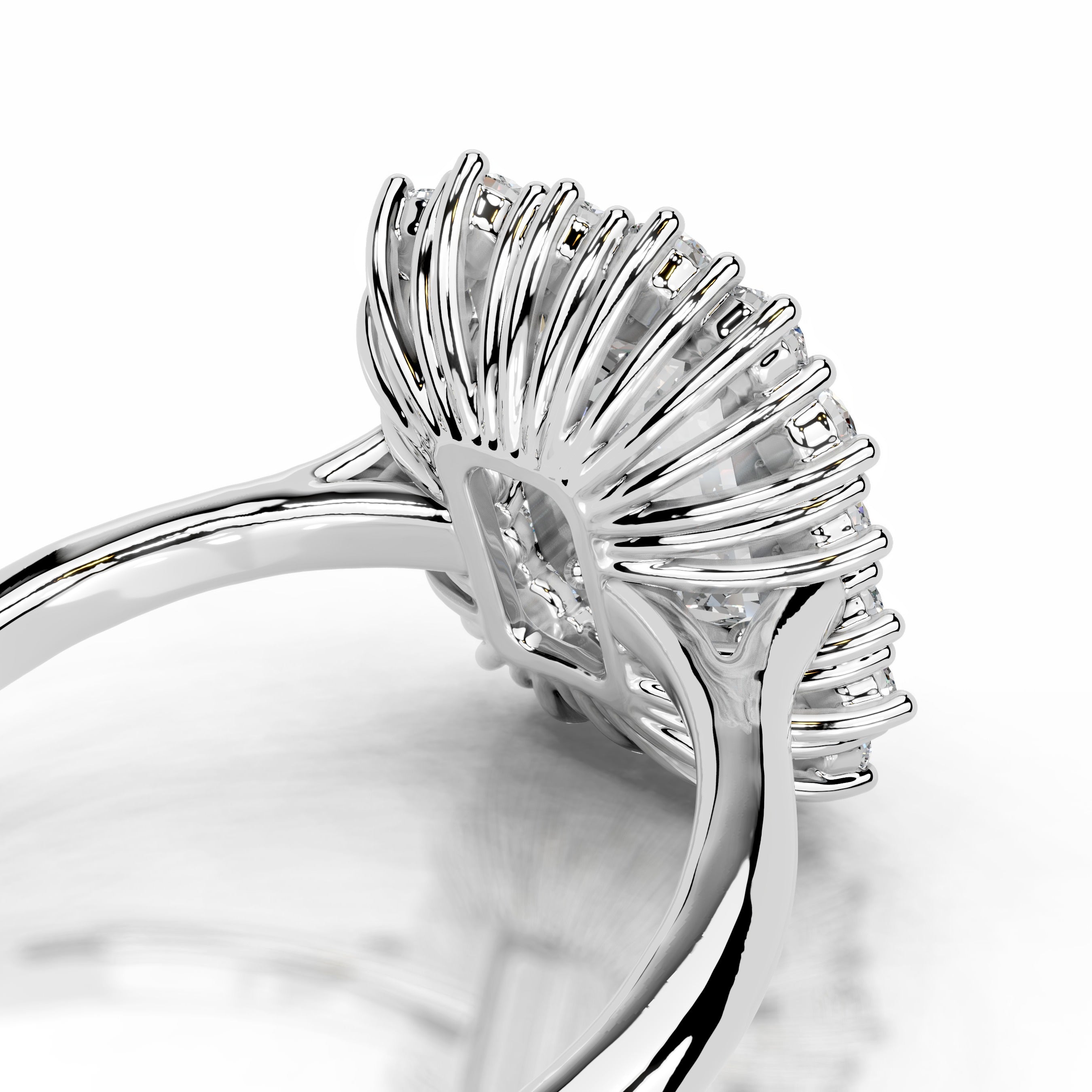 Myaree Diamond Engagement Ring - 18K White Gold