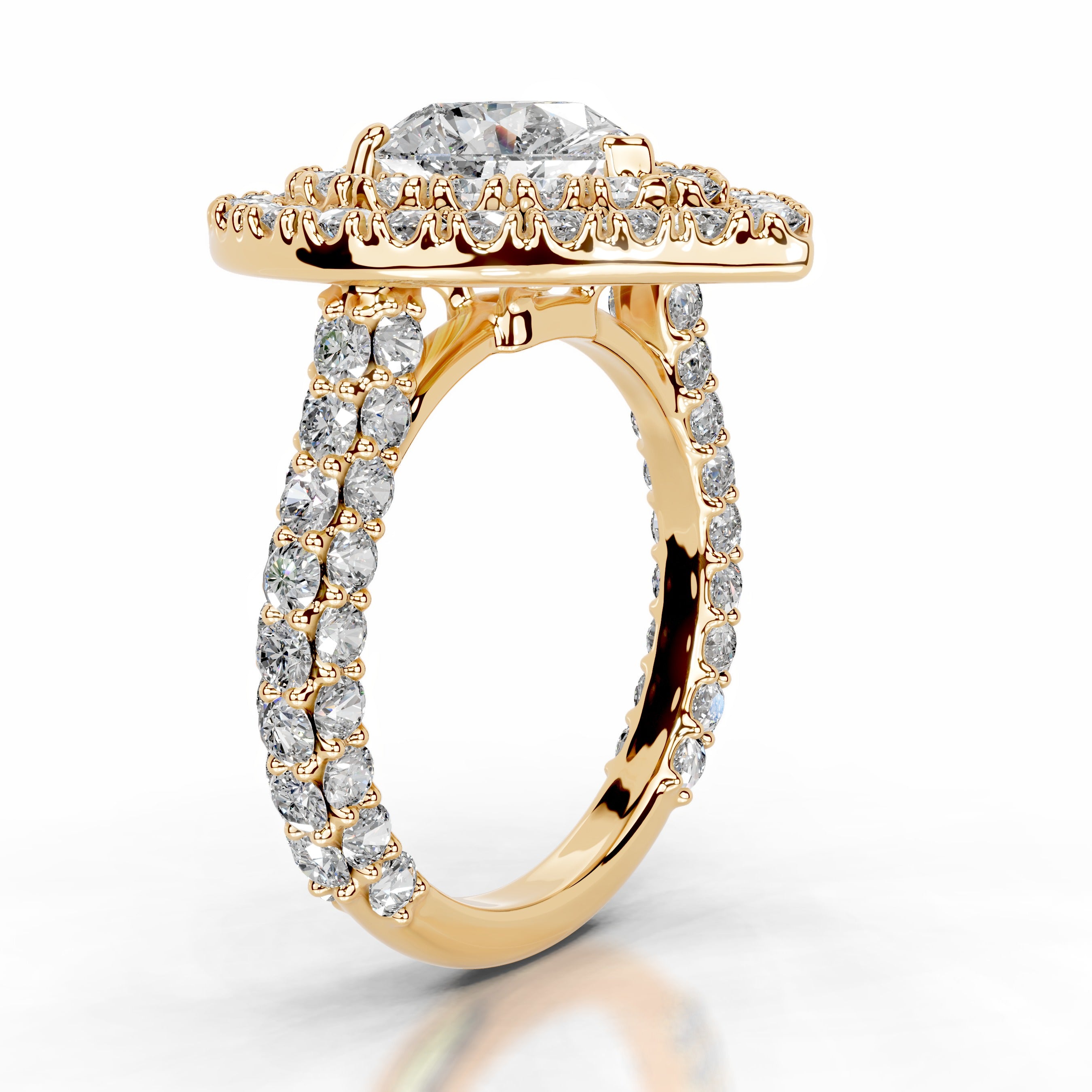 Rianna Diamond Engagement Ring - 18K Yellow Gold