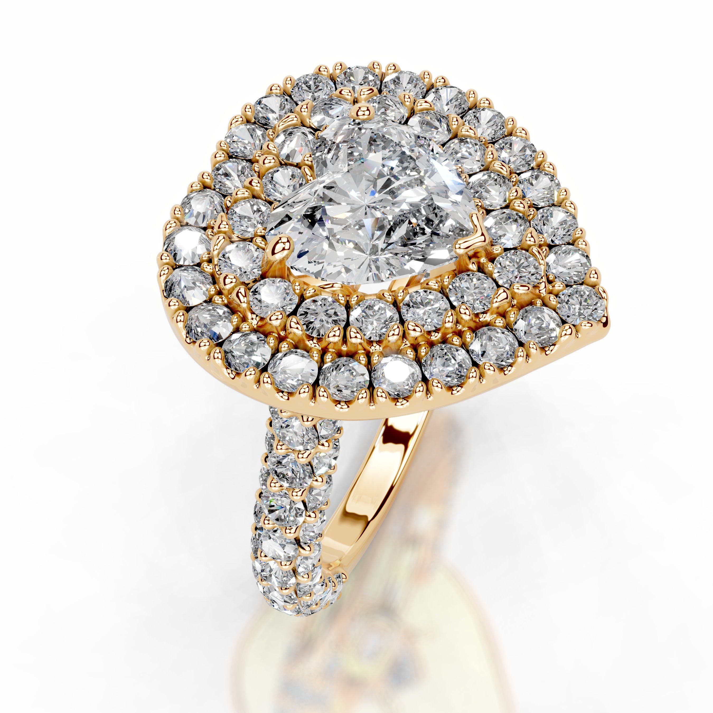 Rianna Lab Grown Diamond Ring - 18K Yellow Gold