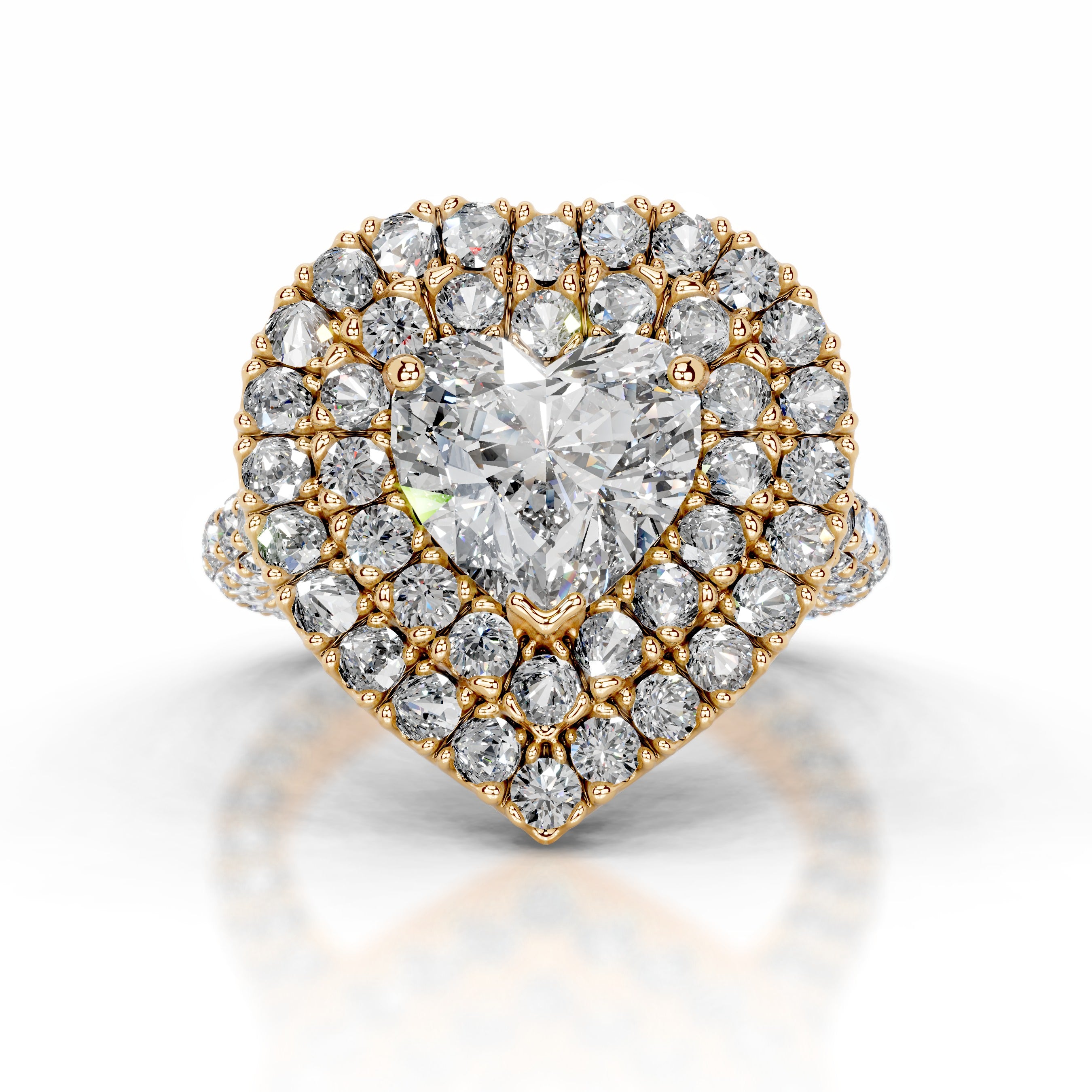 Rianna Diamond Engagement Ring - 18K Yellow Gold