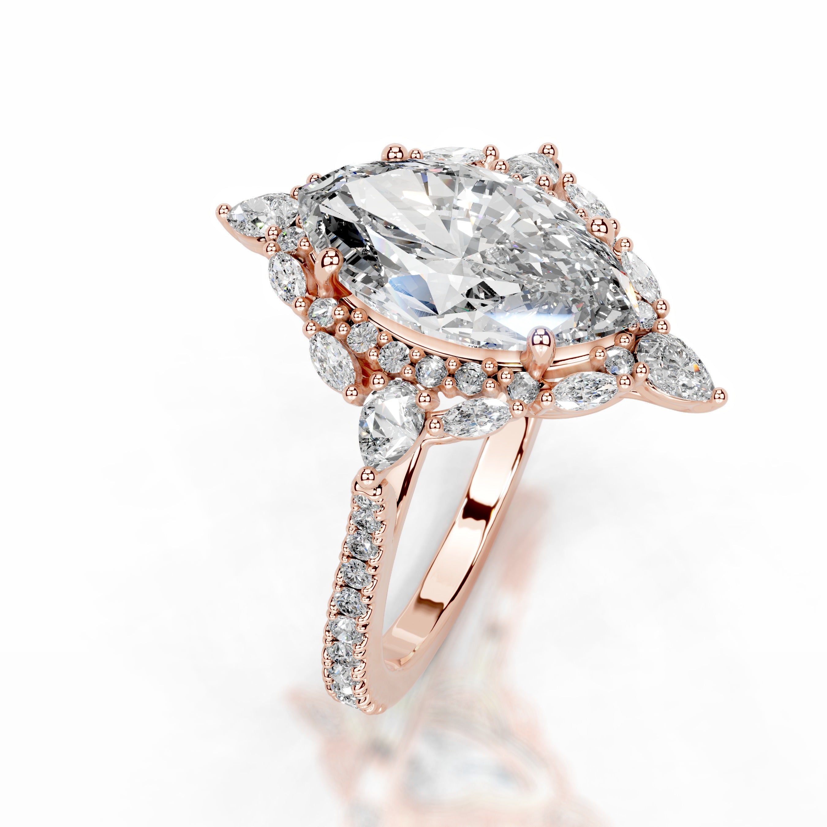 Fernanda Diamond Engagement Ring - 14K Rose Gold