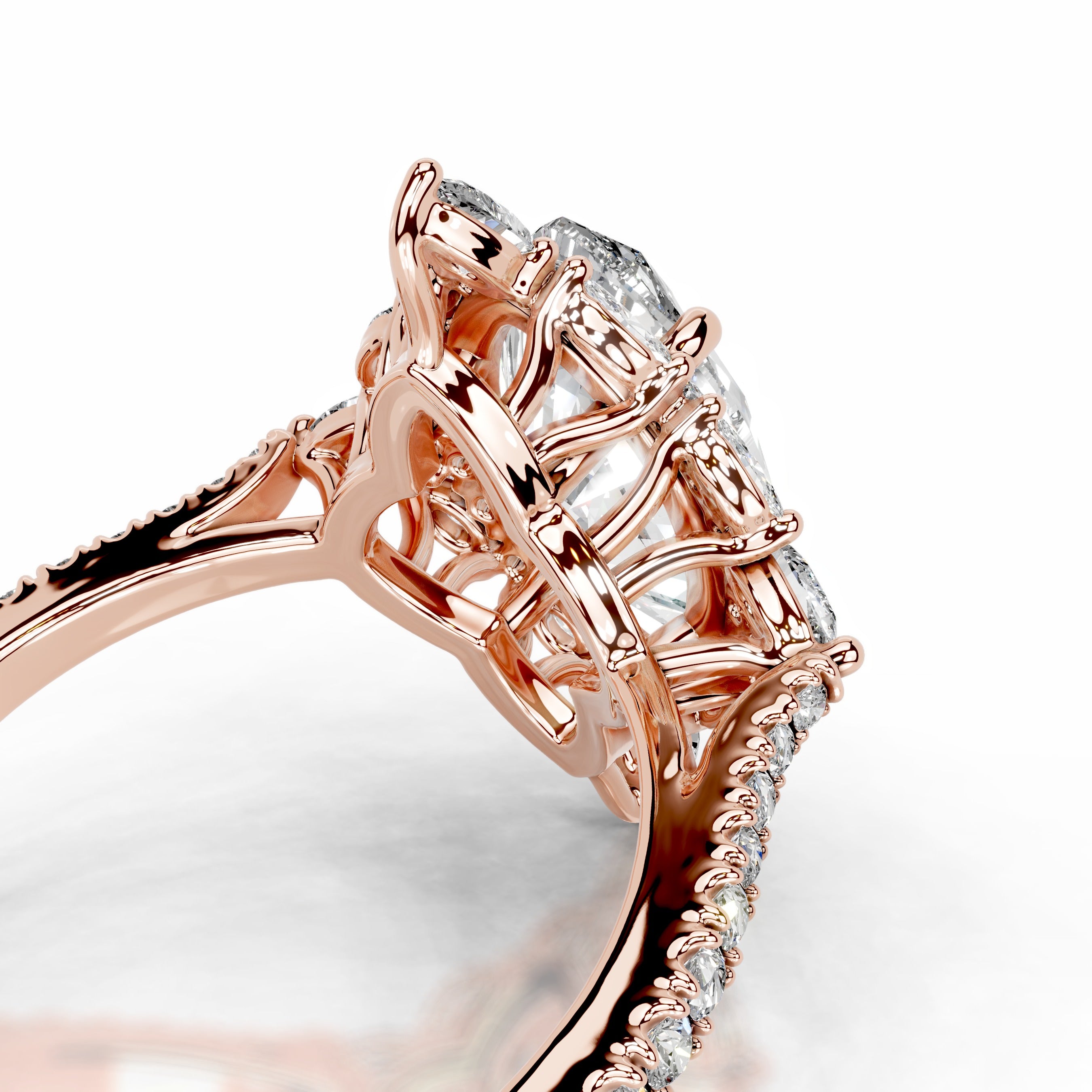 Fernanda Diamond Engagement Ring - 14K Rose Gold