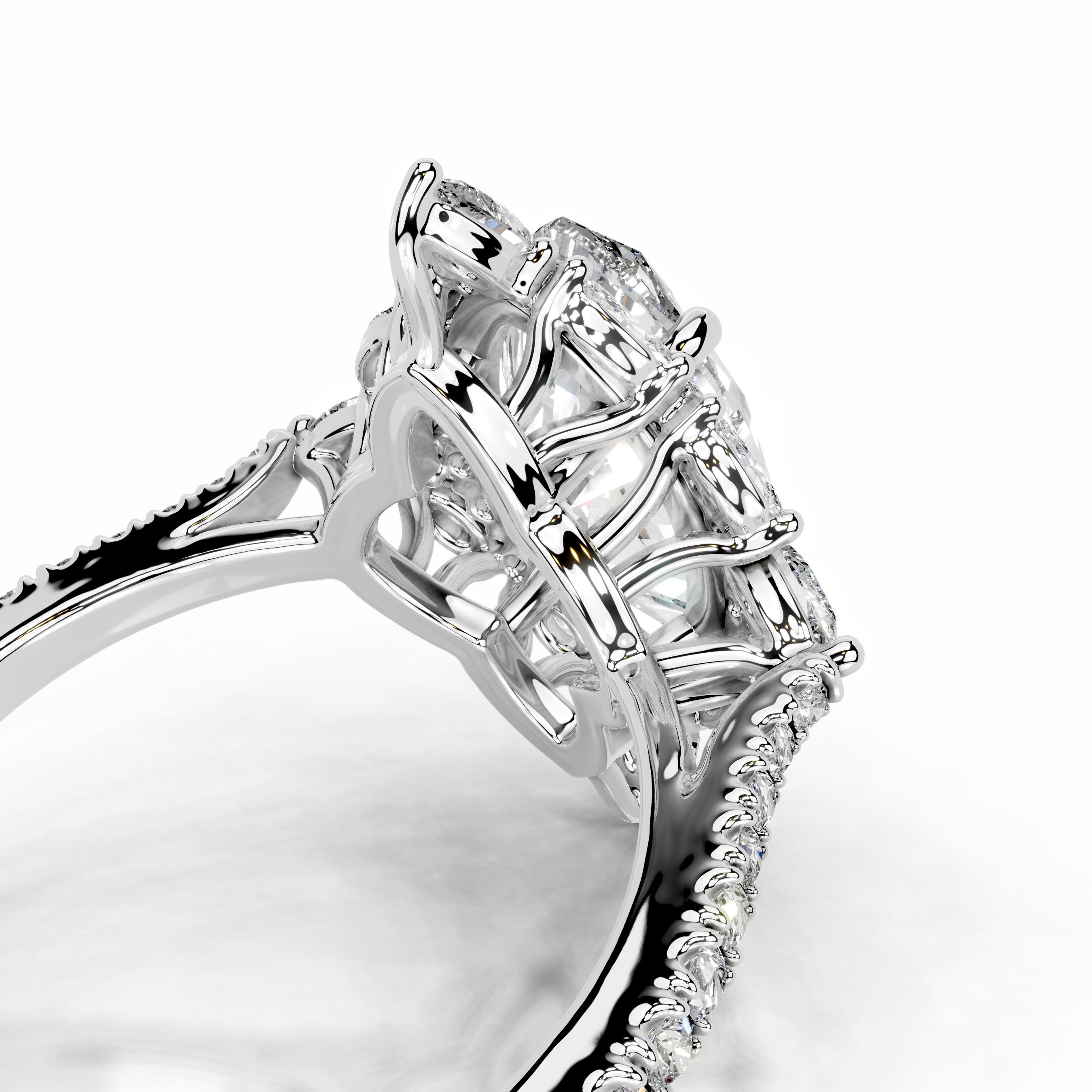 Fernanda Diamond Engagement Ring - 18K White Gold