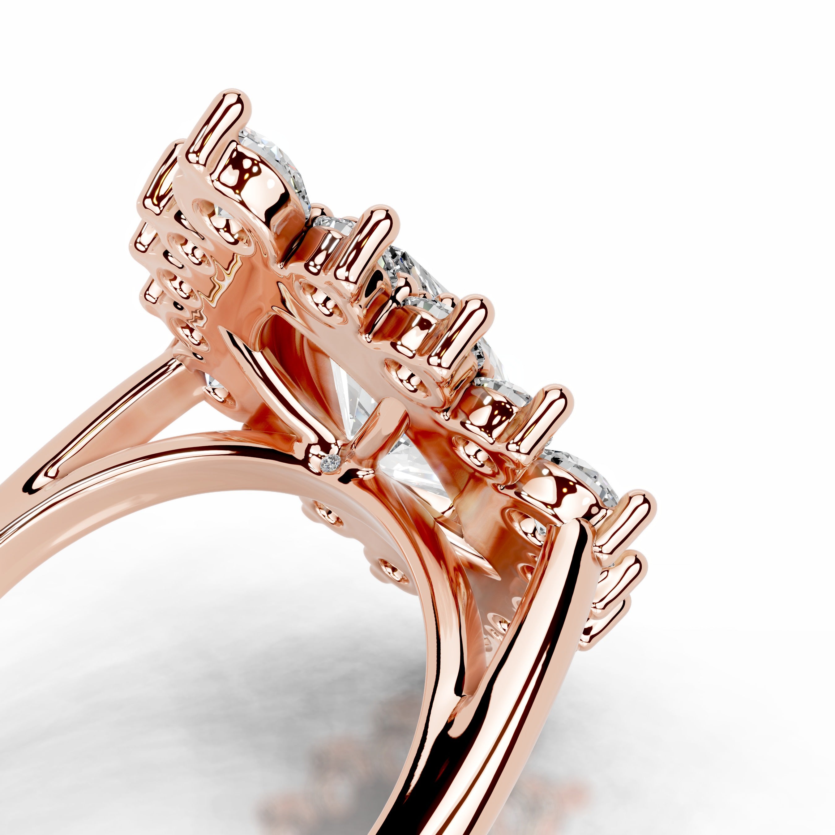 Bruna Diamond Engagement Ring - 14K Rose Gold