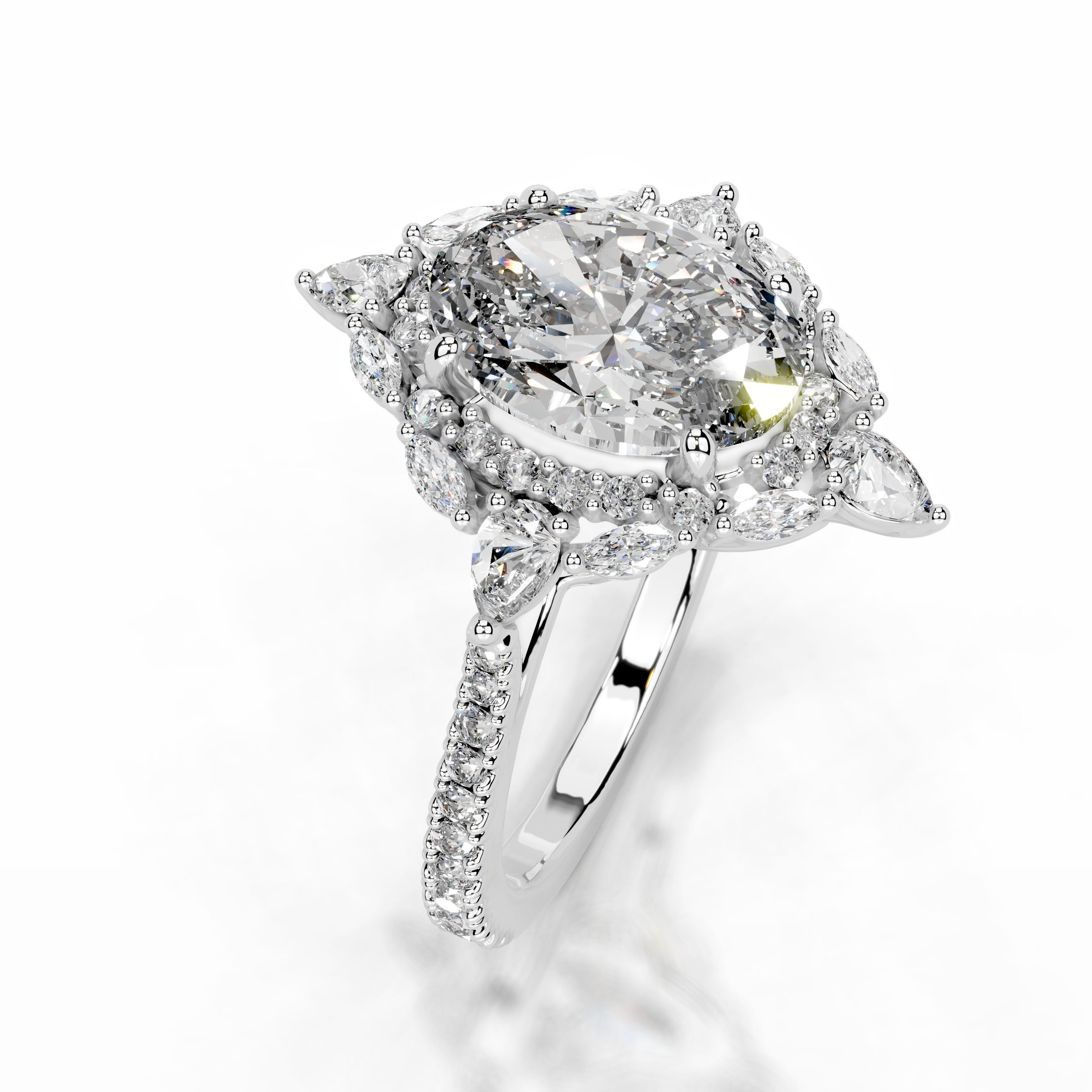 Augustina Diamond Engagement Ring - Platinum