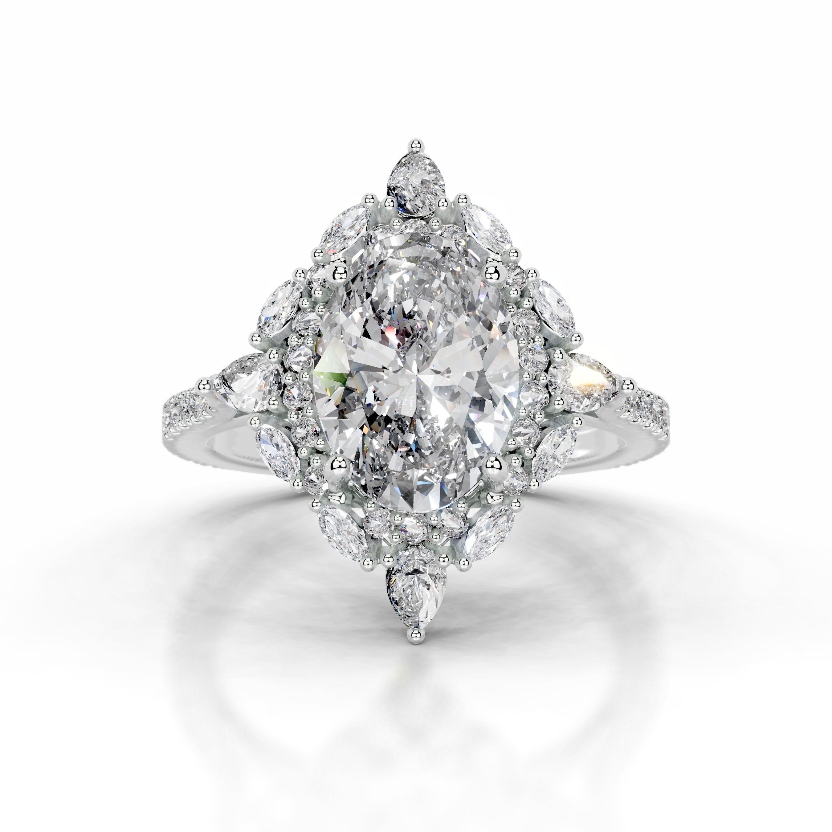 Augustina Diamond Engagement Ring - Platinum