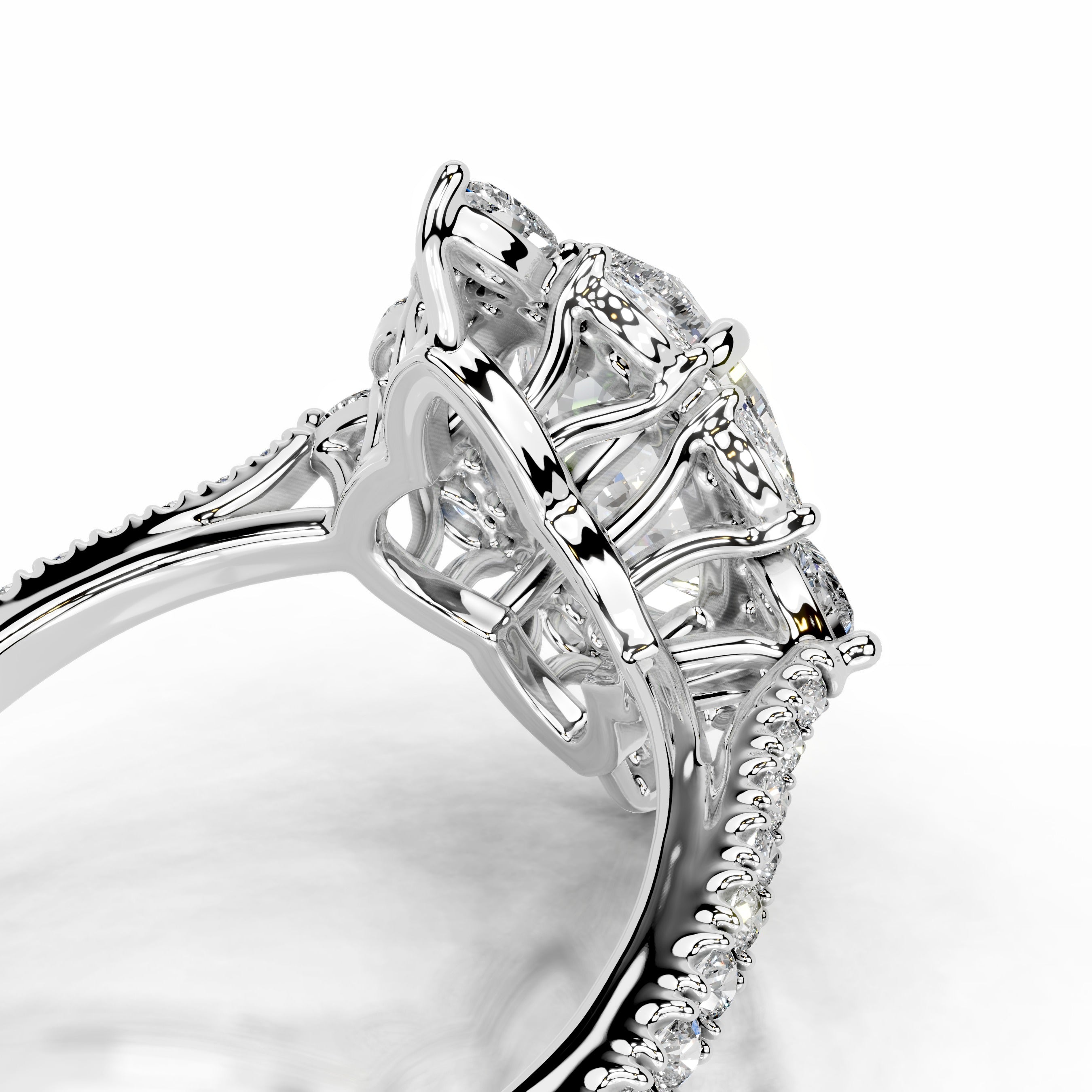 Augustina Diamond Engagement Ring - 14 White Gold