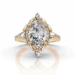 Augustina Diamond Engagement Ring - 18K Yellow Gold