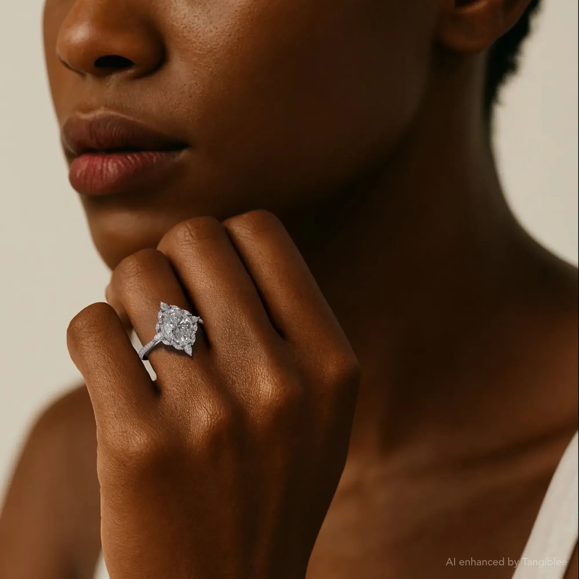 Augustina Lab Grown Diamond Ring - Platinum