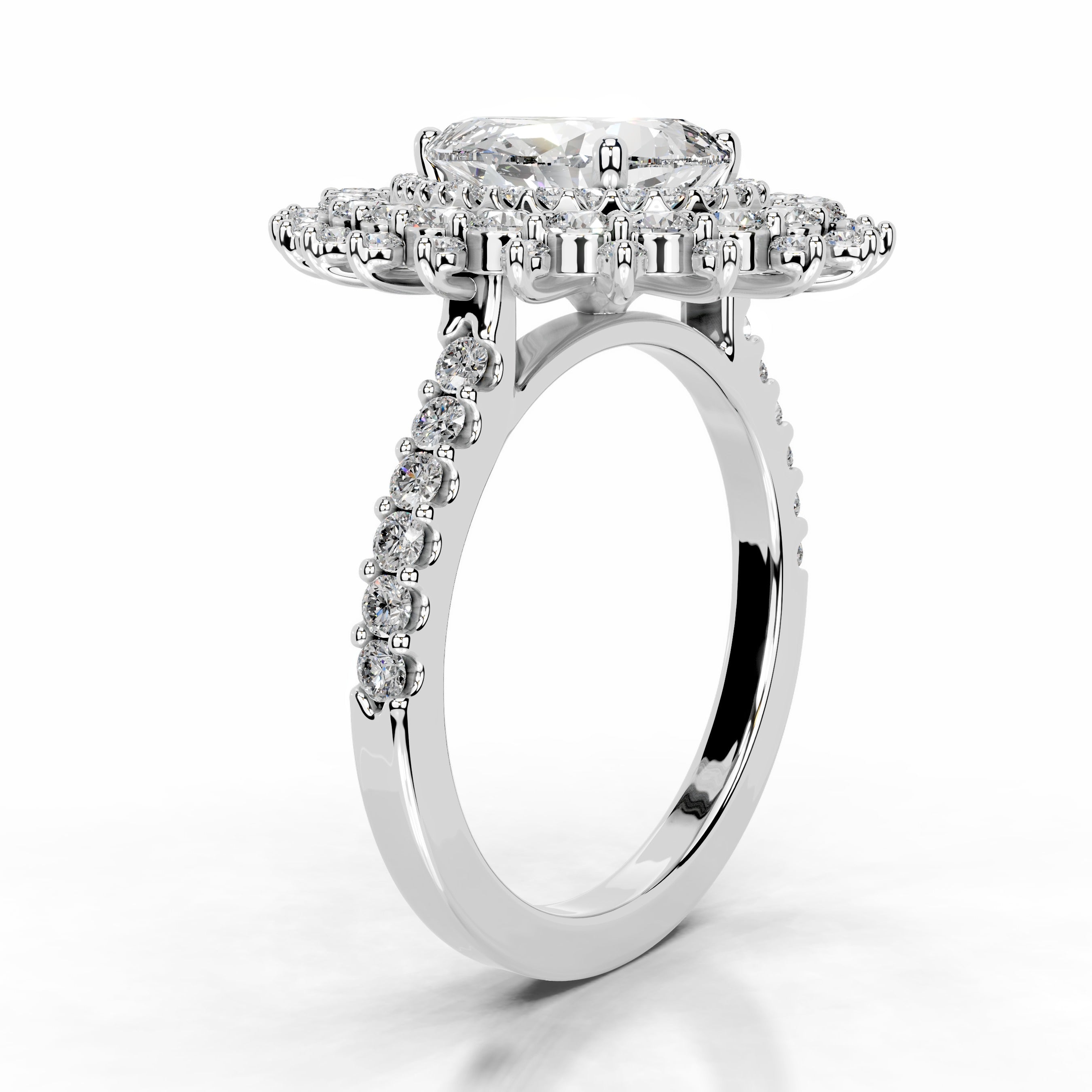 Clara Diamond Engagement Ring - 14 White Gold