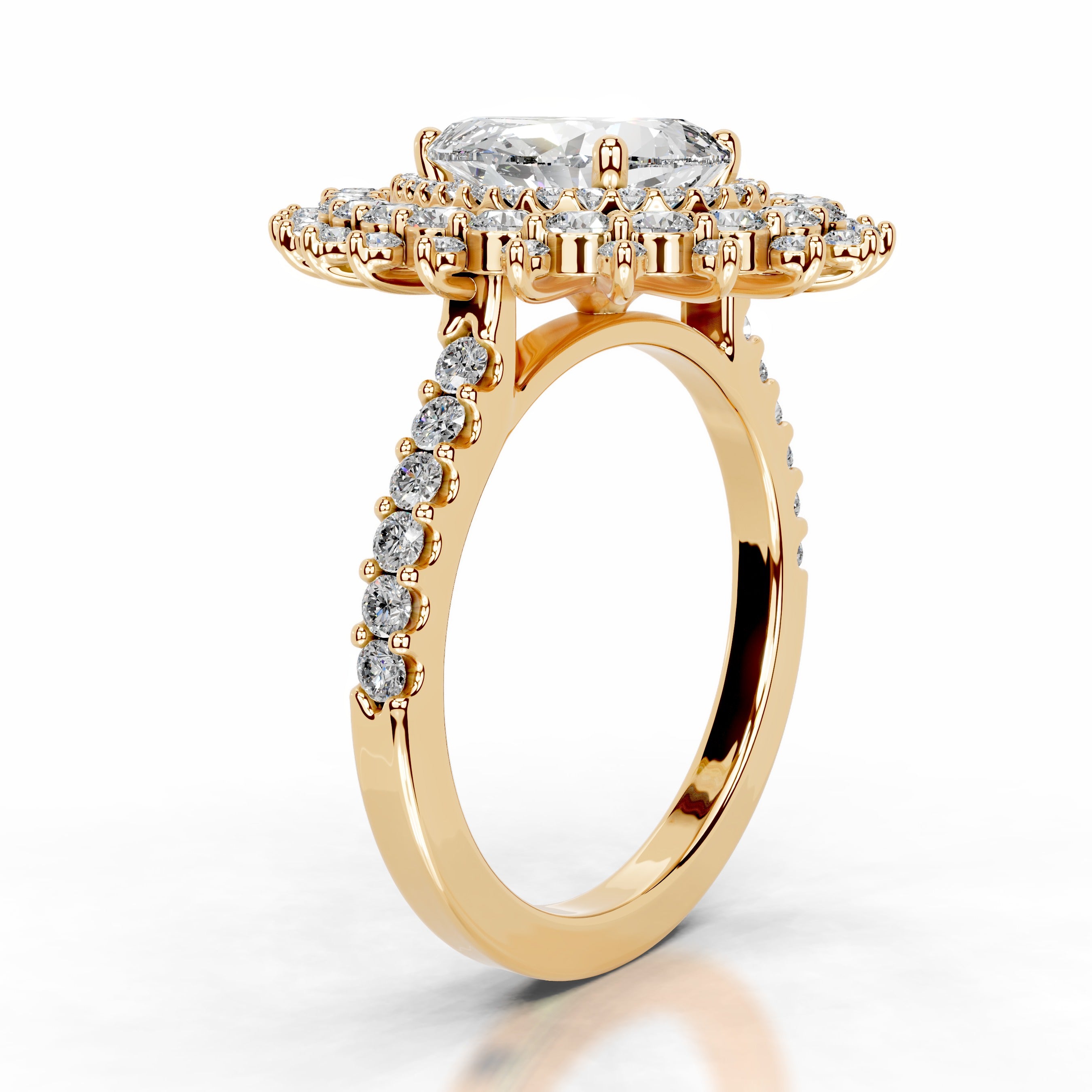 Clara Lab Grown Diamond Ring - 18K Yellow Gold