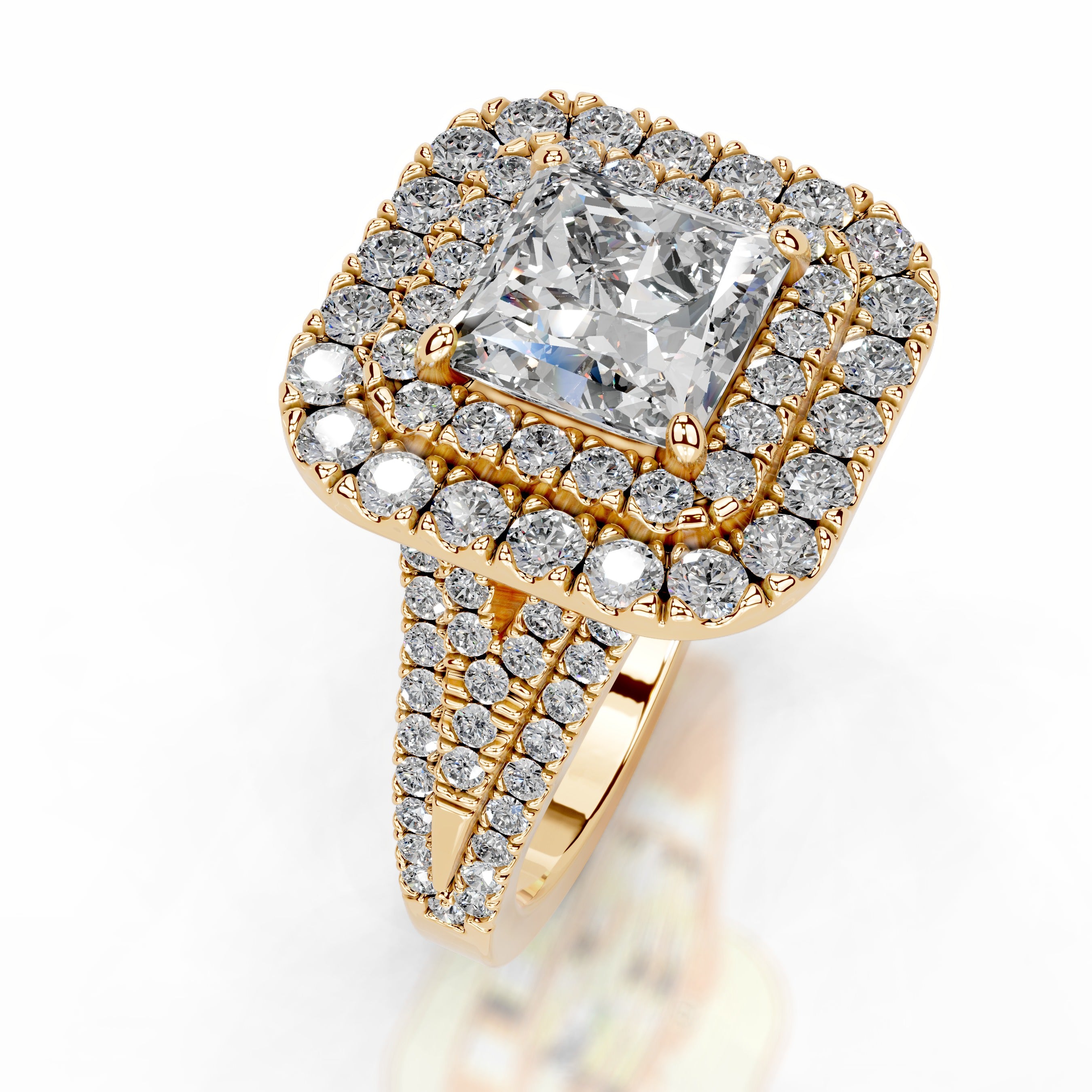 Tainara Diamond Engagement Ring - 18K Yellow Gold