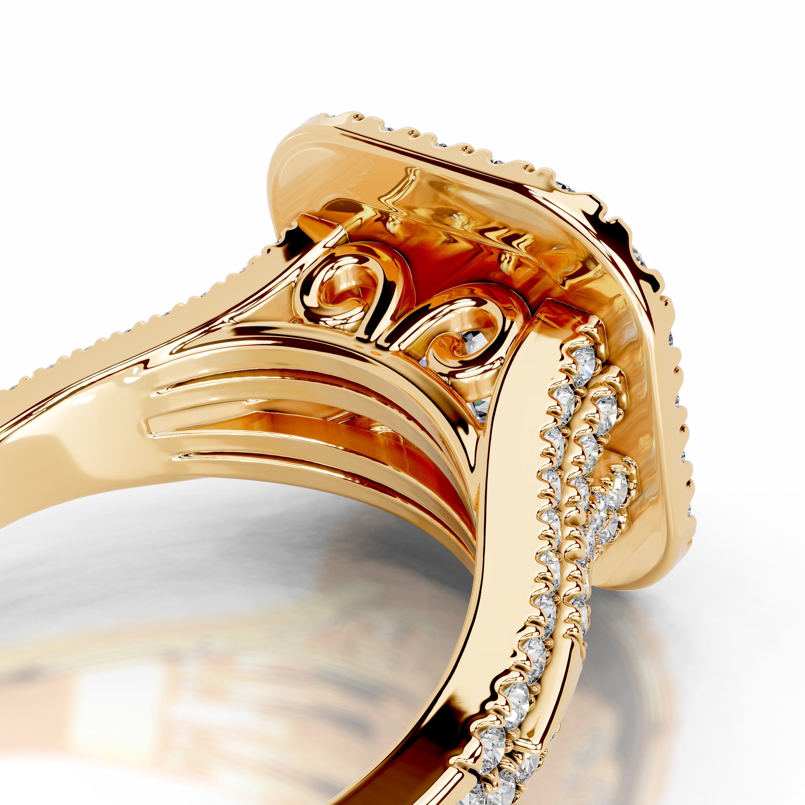 Tainara Diamond Engagement Ring - 18K Yellow Gold