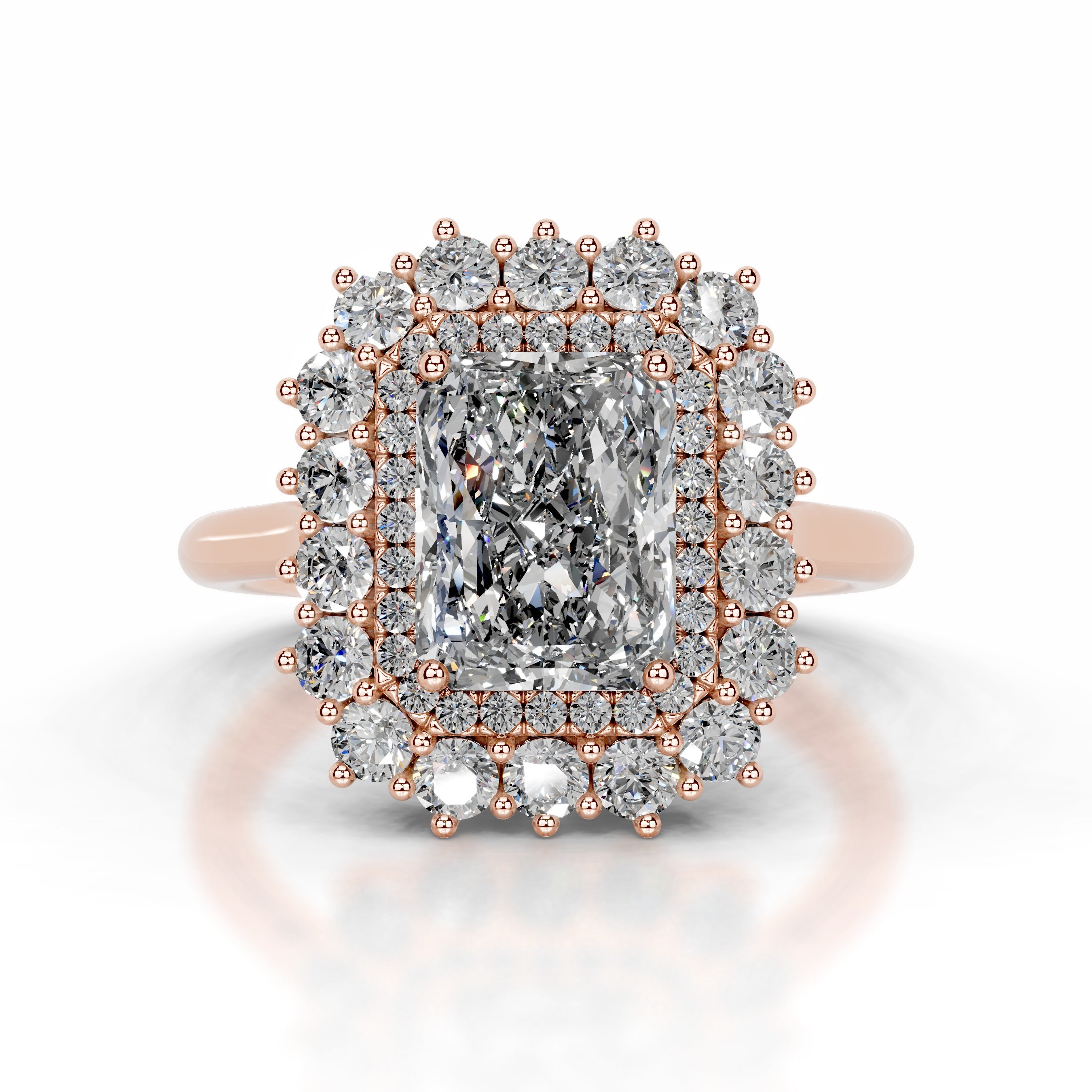 Adriana Diamond Engagement Ring - 14K Rose Gold