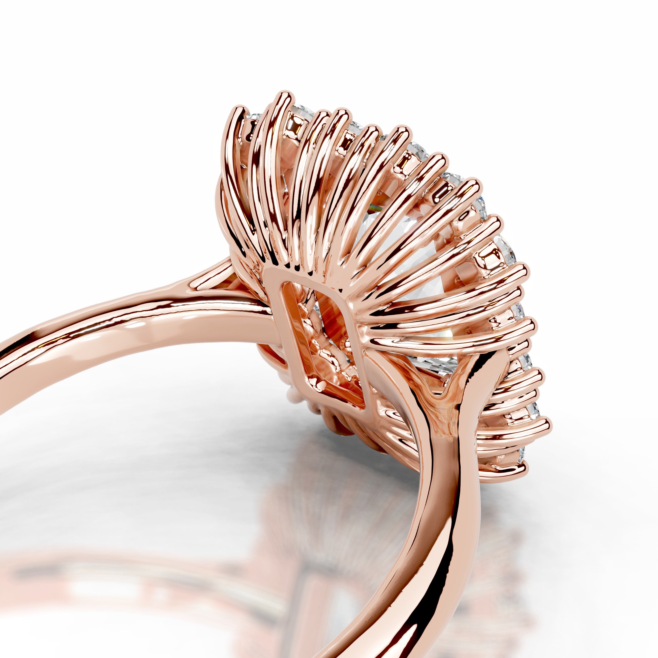 Adriana Diamond Engagement Ring - 14K Rose Gold