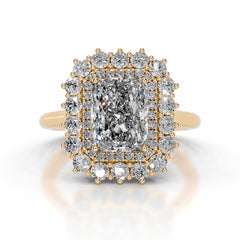 Adriana Diamond Engagement Ring - 18K Yellow Gold