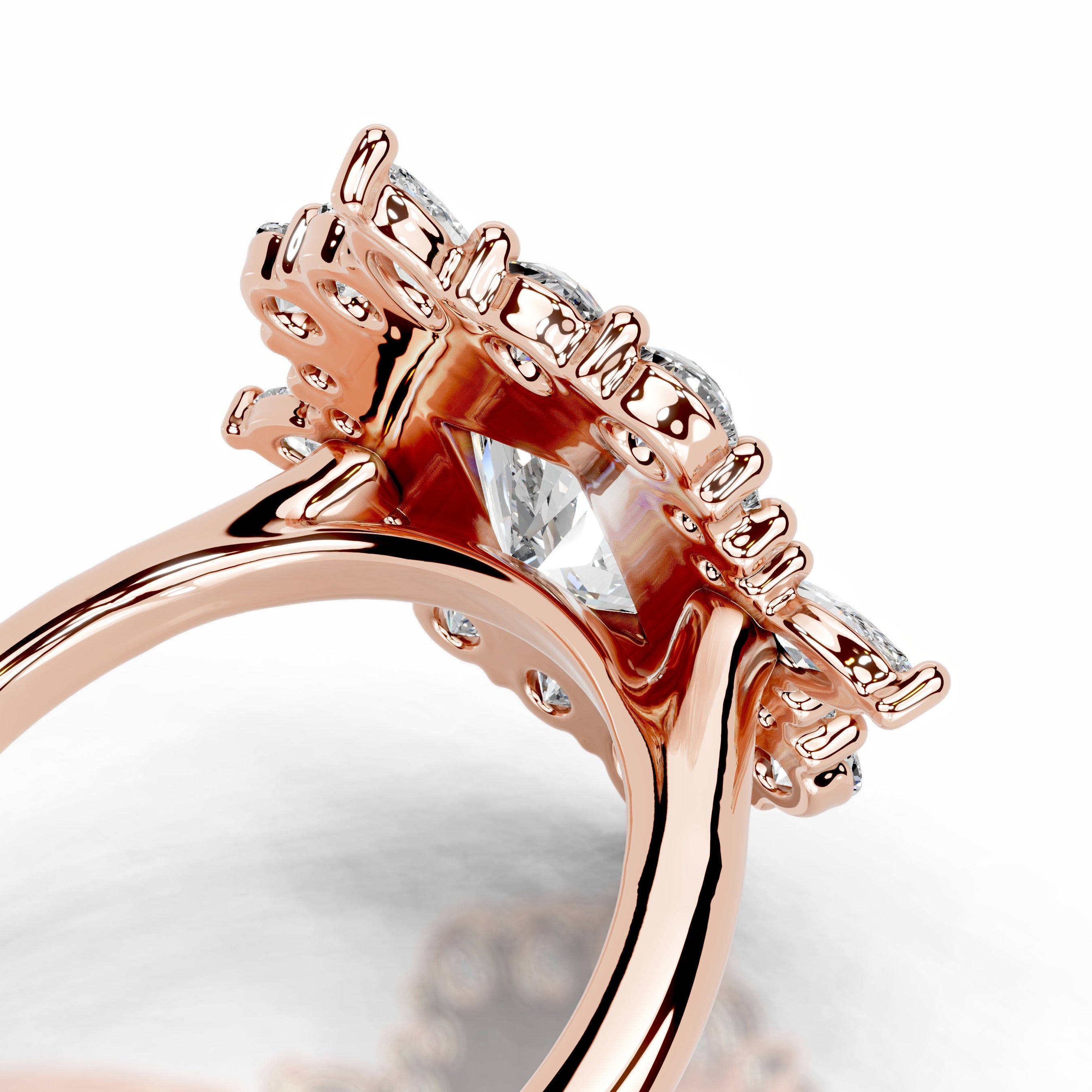 Alberta Diamond Engagement Ring - 14K Rose Gold