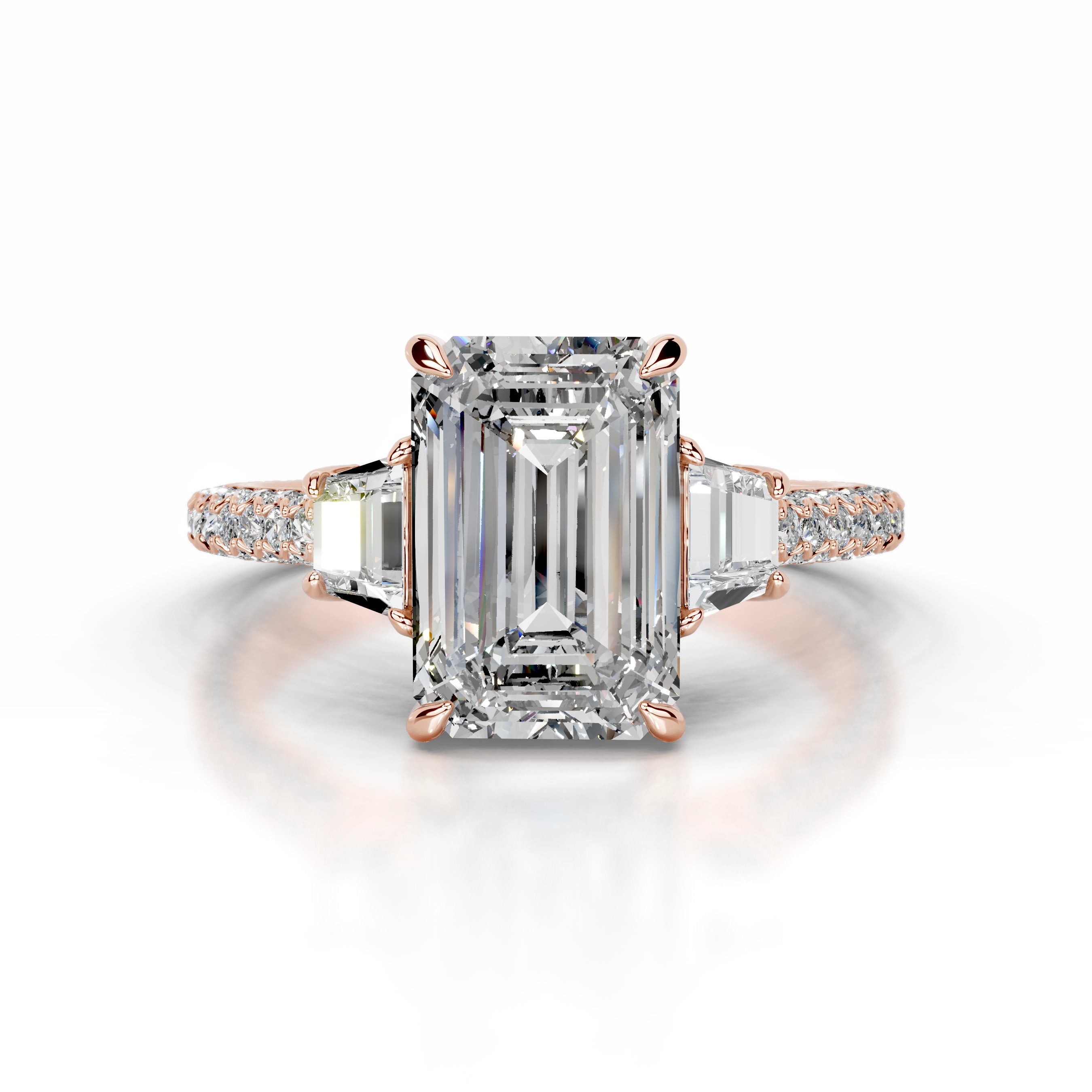 Cruz Diamond Engagement Ring - 14K Rose Gold