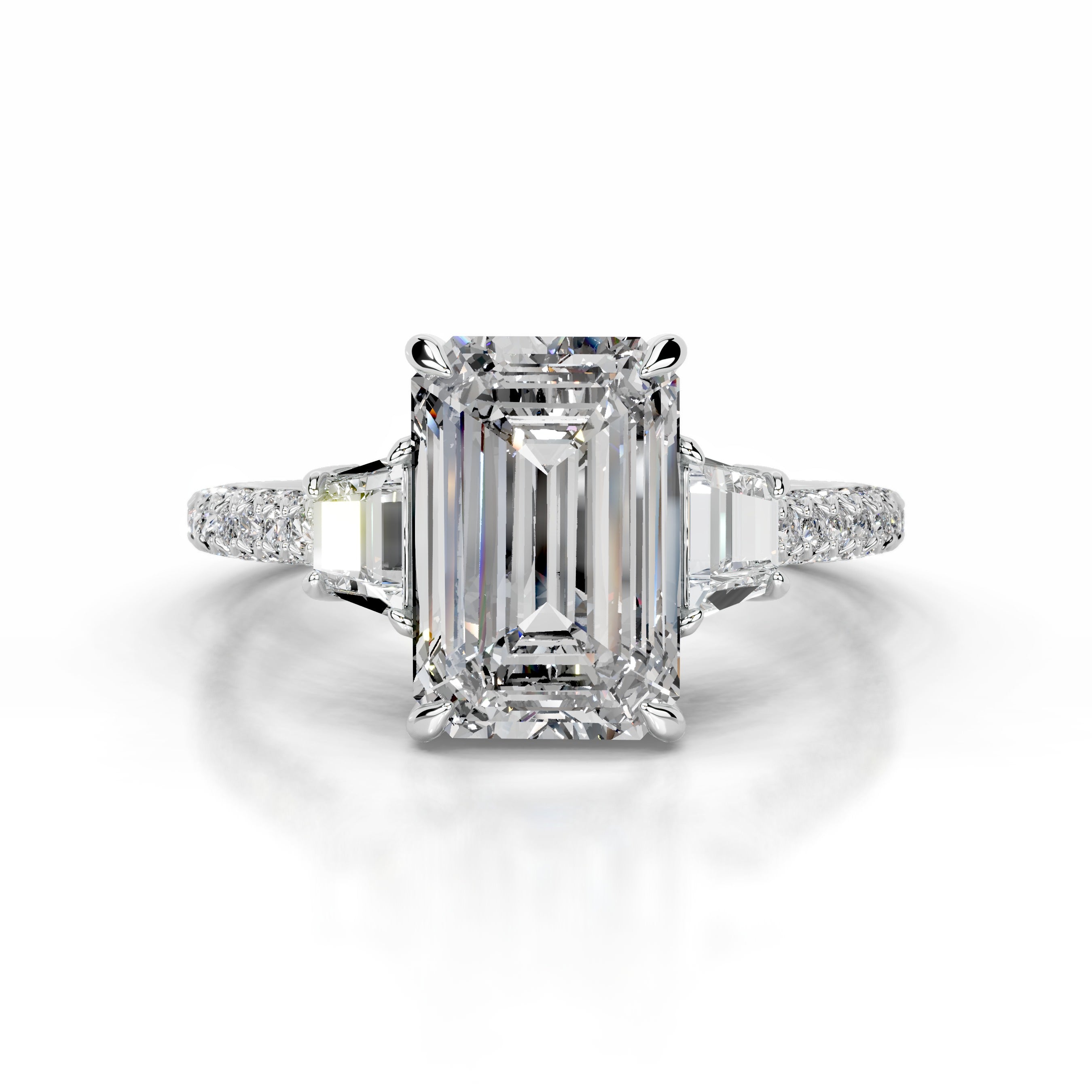 Cruz Diamond Engagement Ring - Platinum