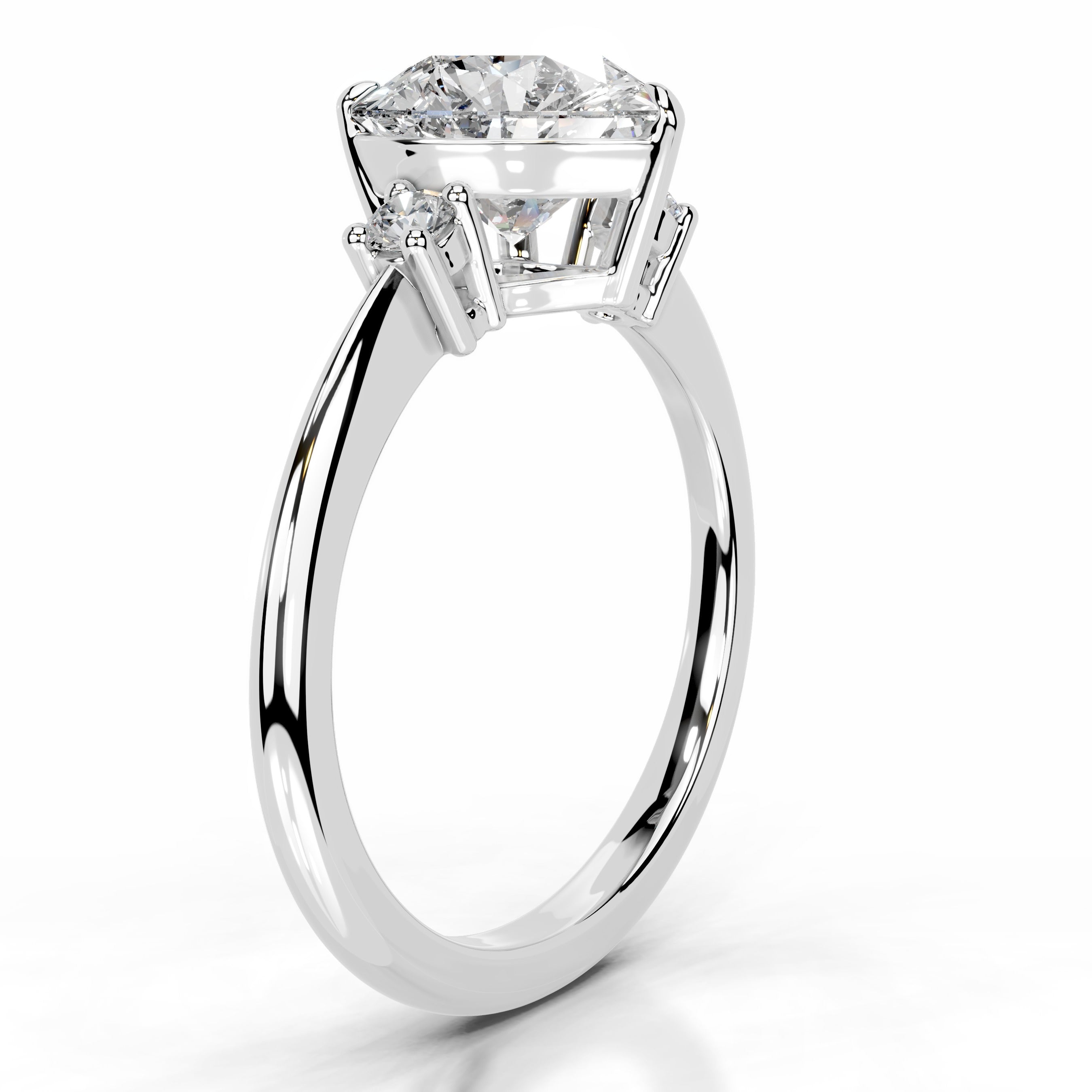 Dalila Diamond Engagement Ring - 18K White Gold