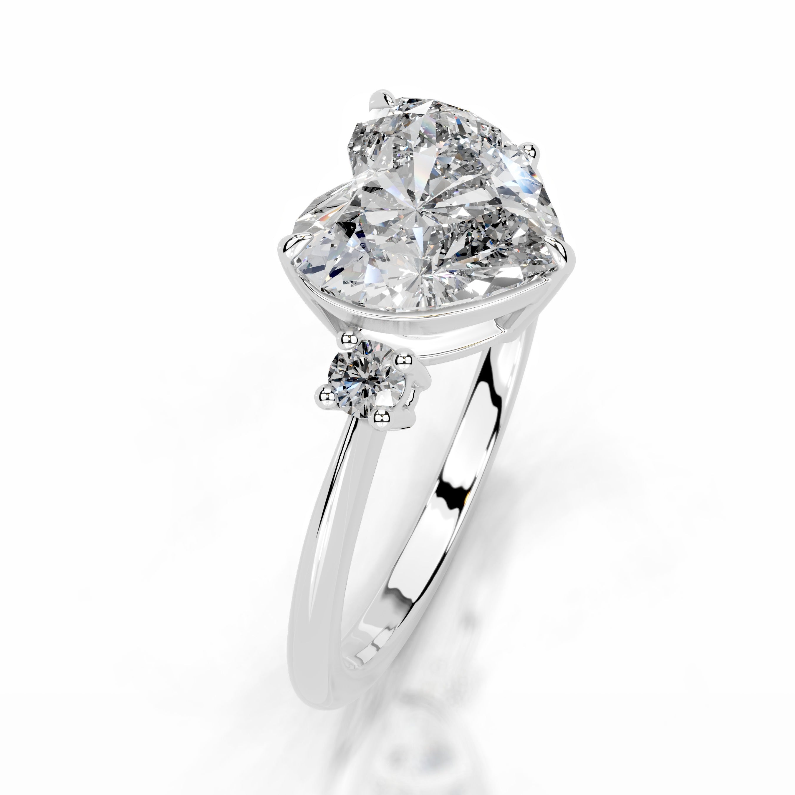 Dalila Diamond Engagement Ring - 18K White Gold