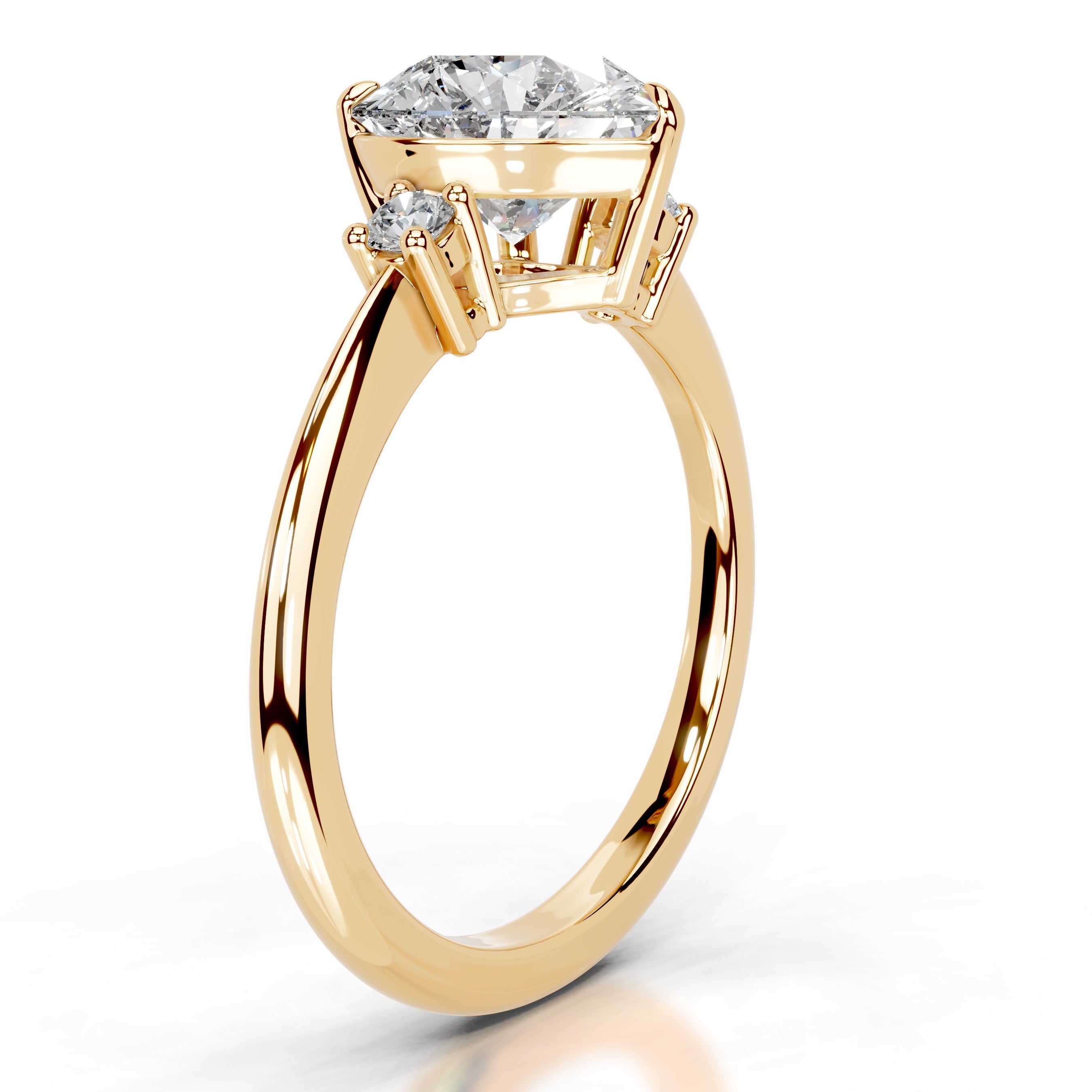 Dalila Diamond Engagement Ring - 18K Yellow Gold