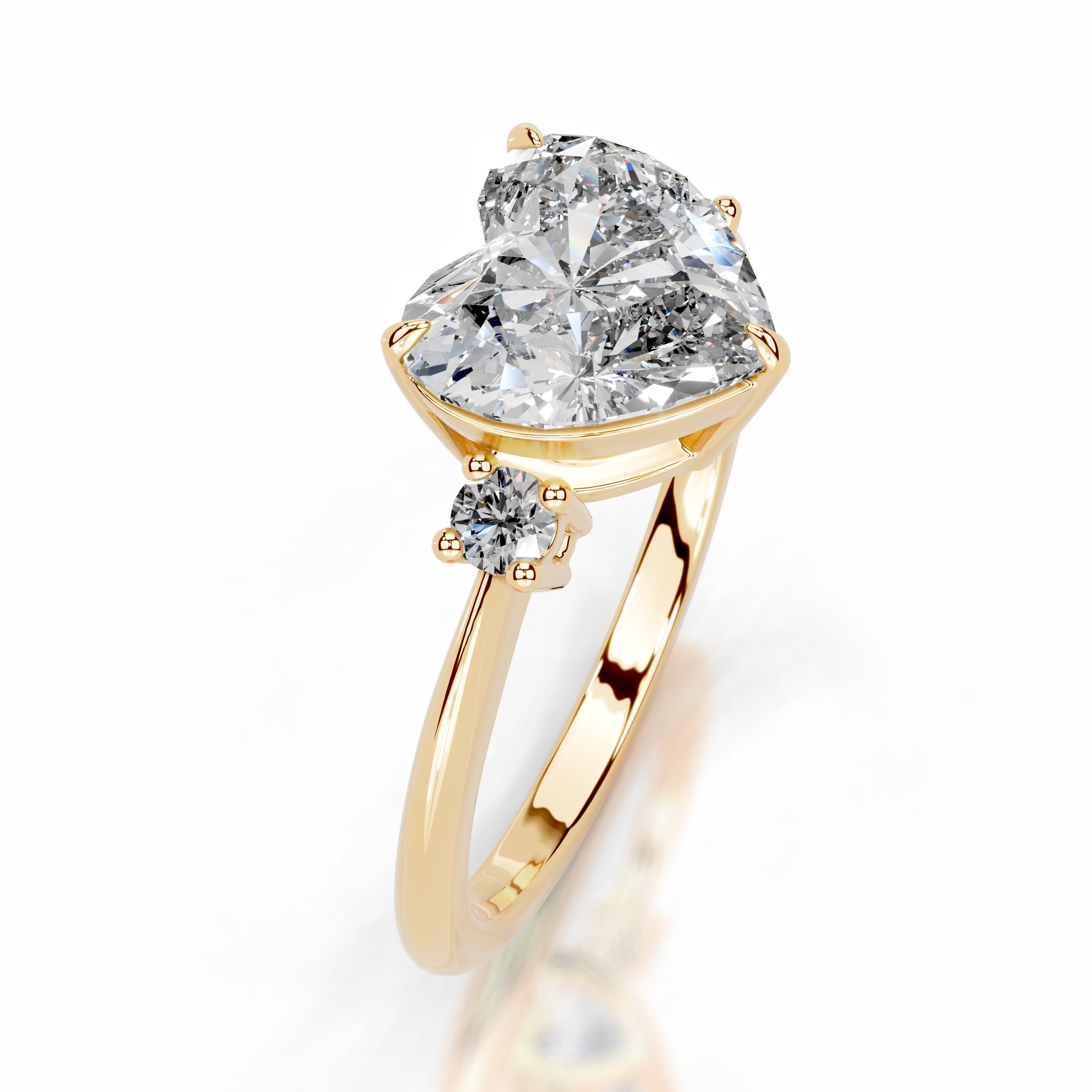 Dalila Diamond Engagement Ring - 18K Yellow Gold