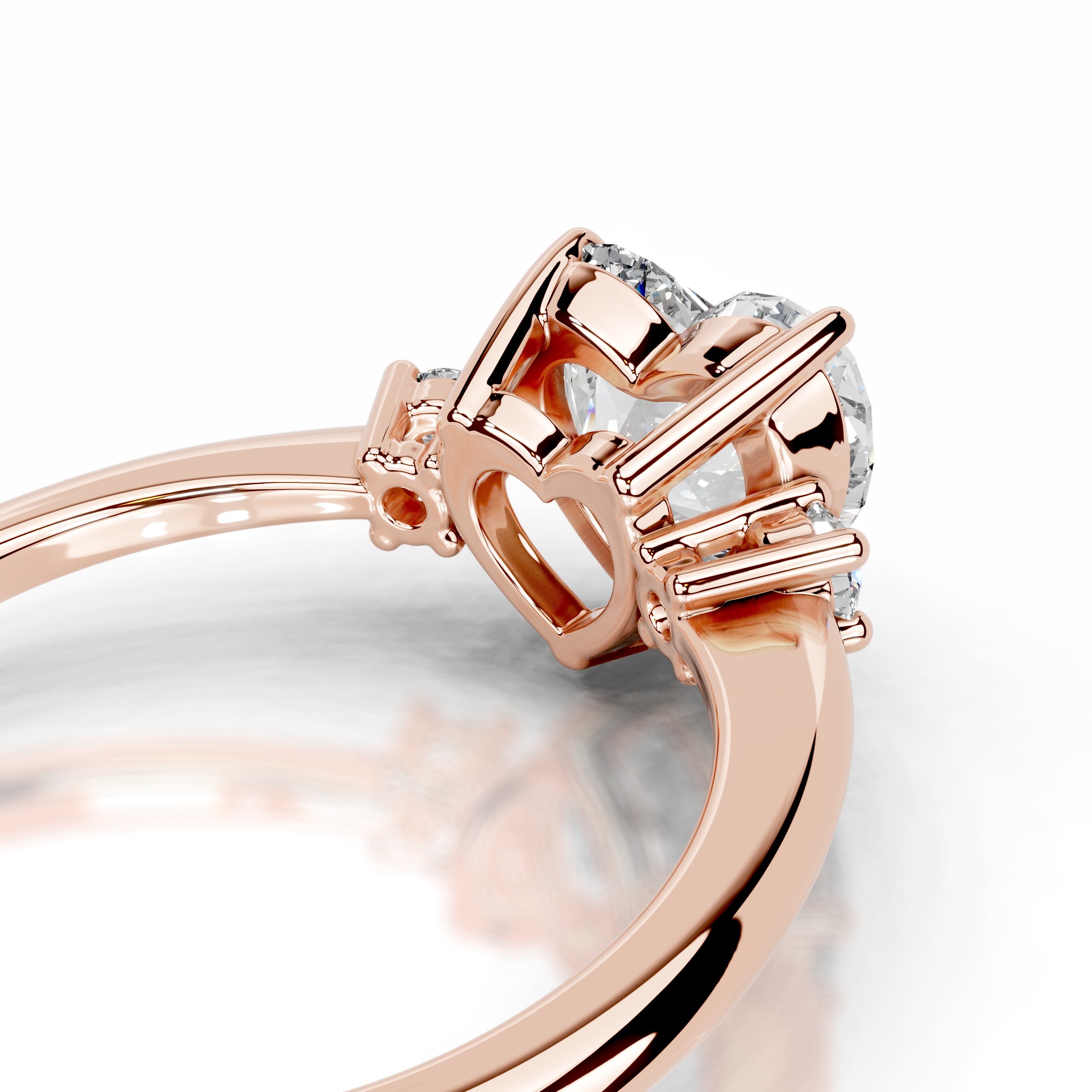 Dalila Diamond Engagement Ring - 14K Rose Gold