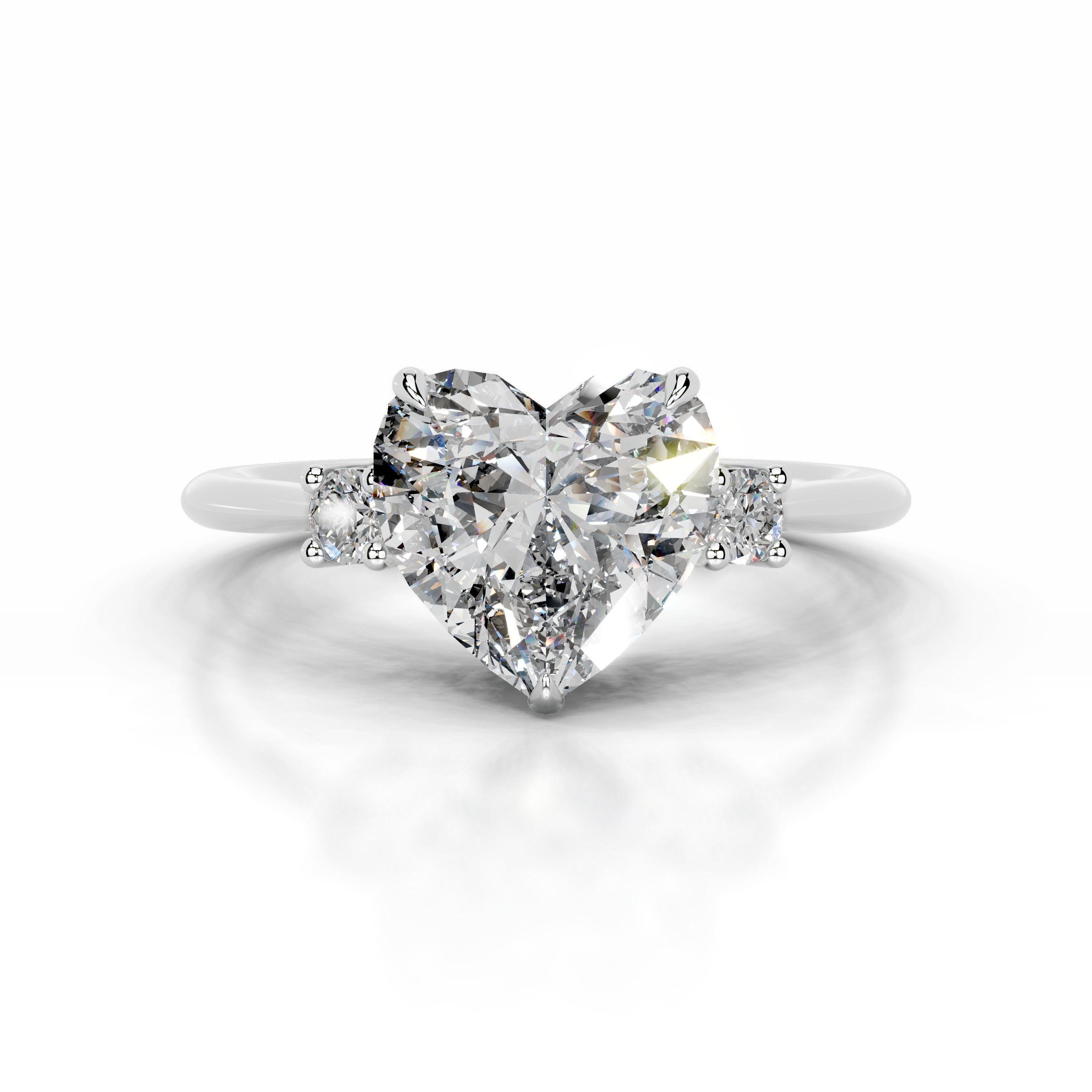 Dalila Diamond Engagement Ring - 14 White Gold