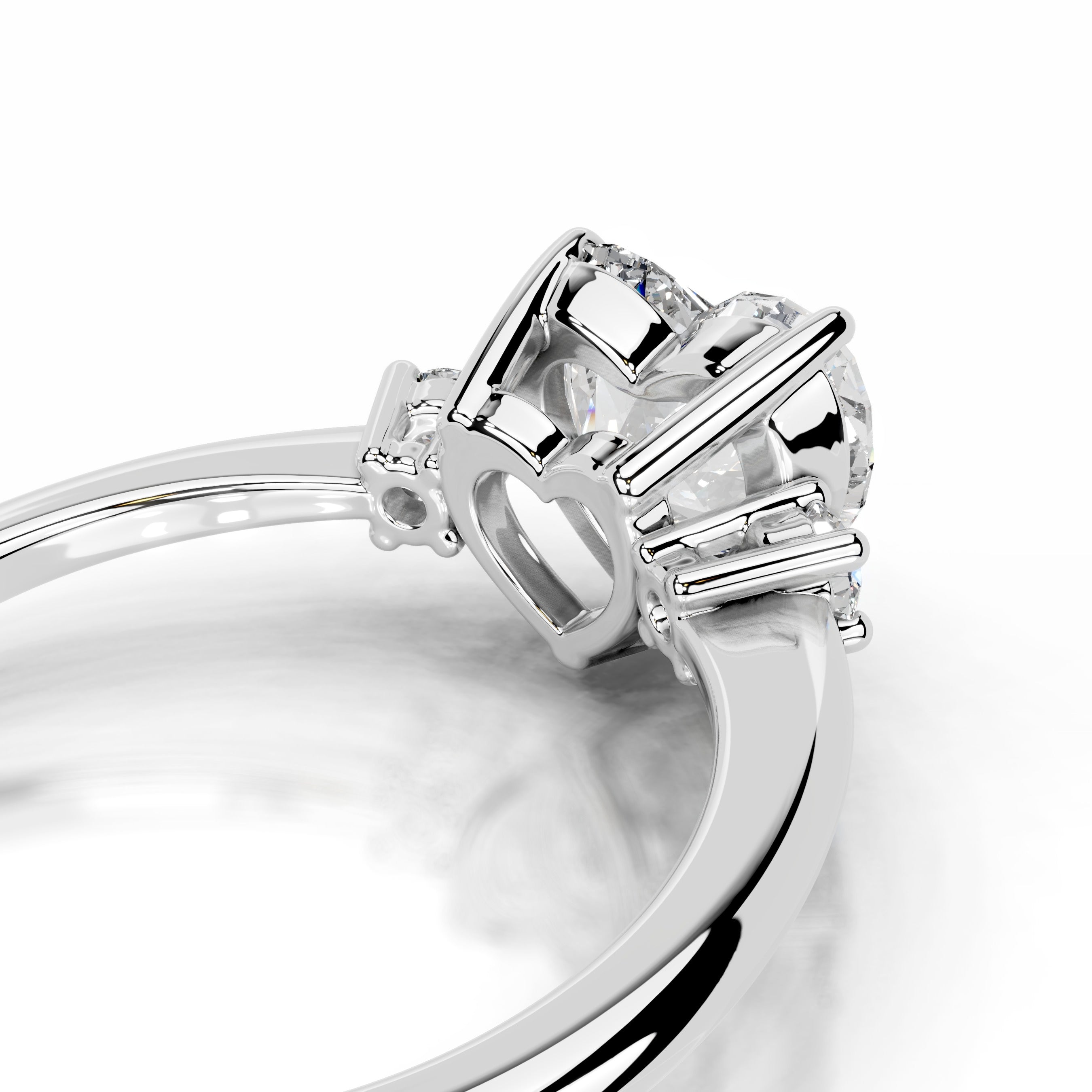 Dalila Diamond Engagement Ring - 14 White Gold