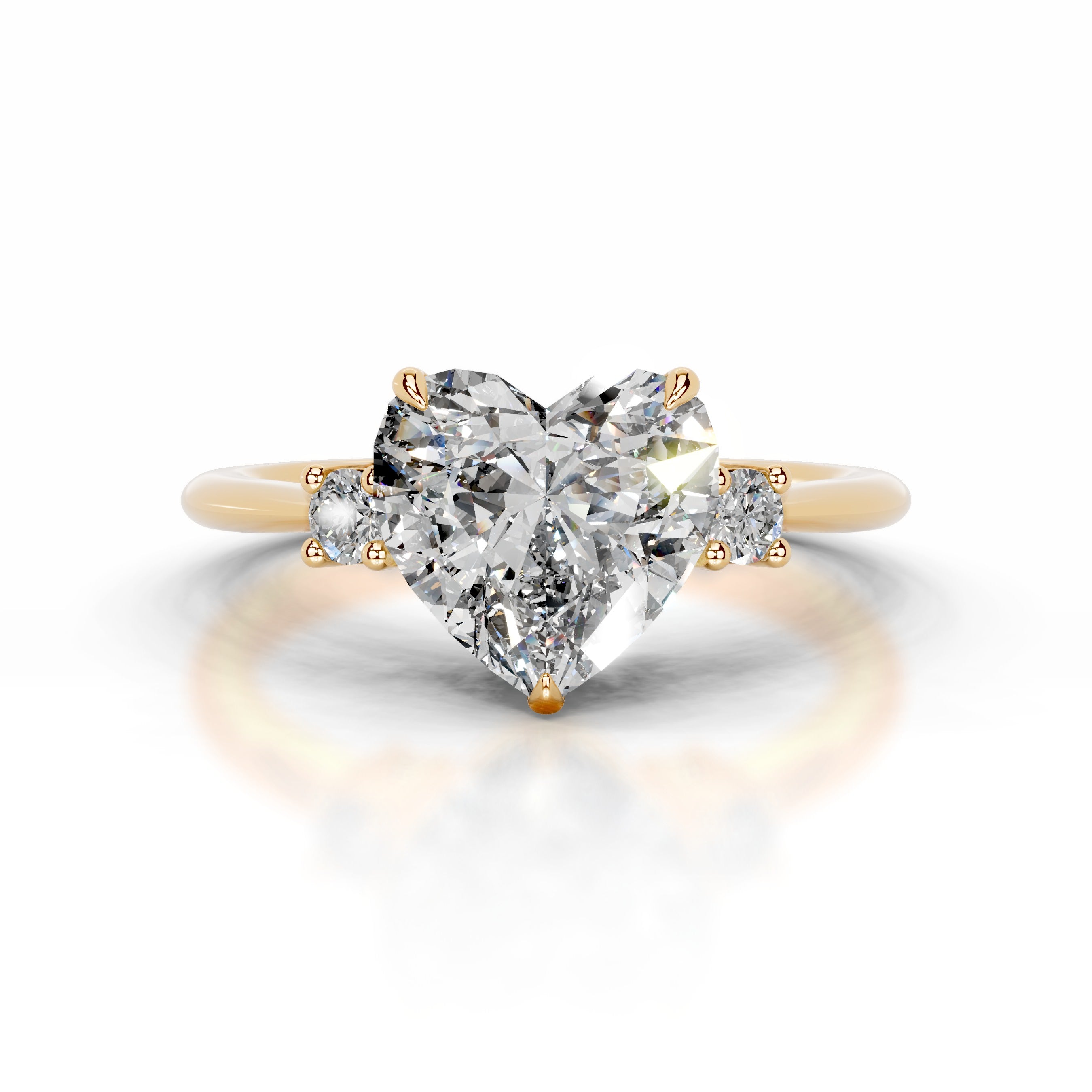 Dalila Diamond Engagement Ring - 18K Yellow Gold