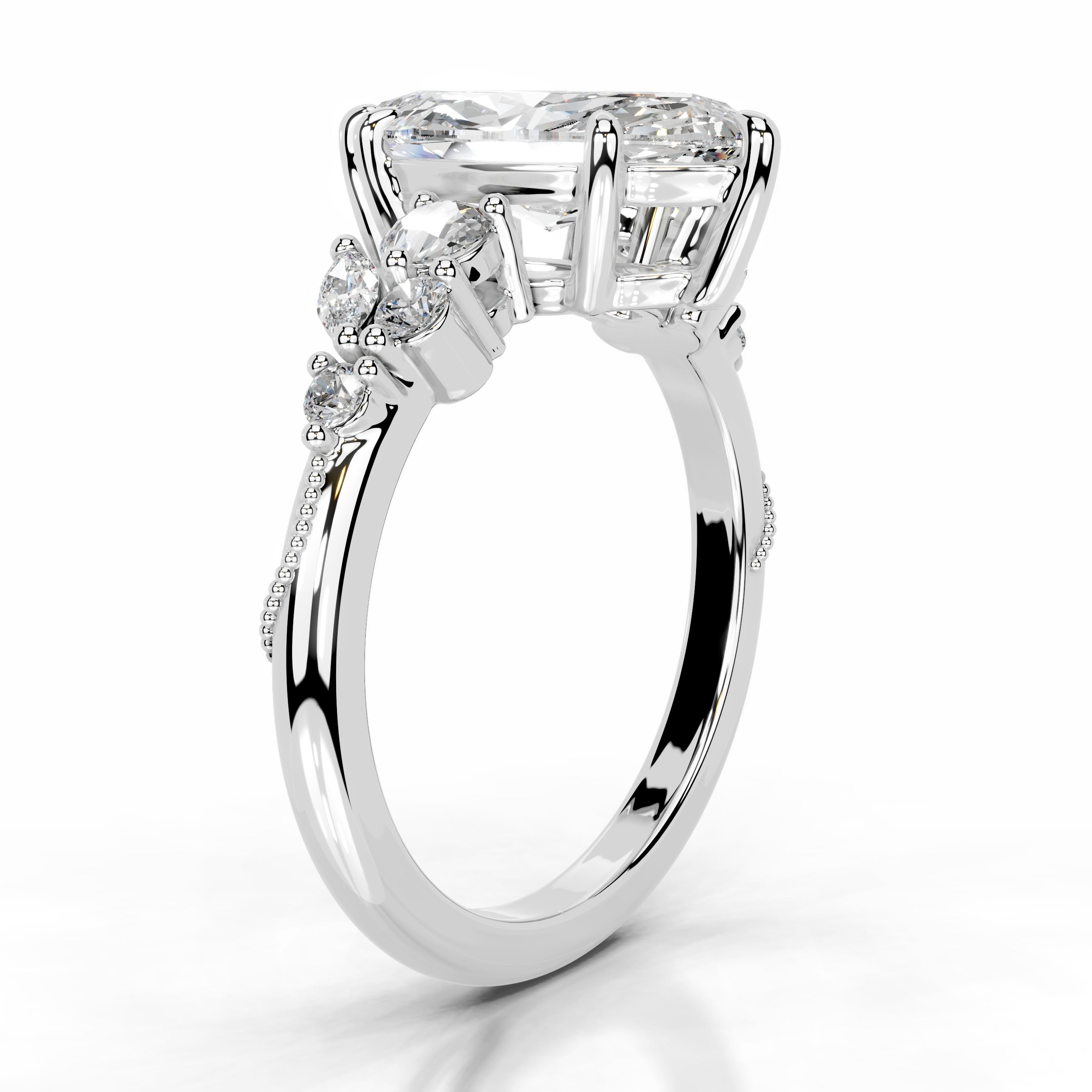 Eduarda Diamond Engagement Ring - 18K White Gold