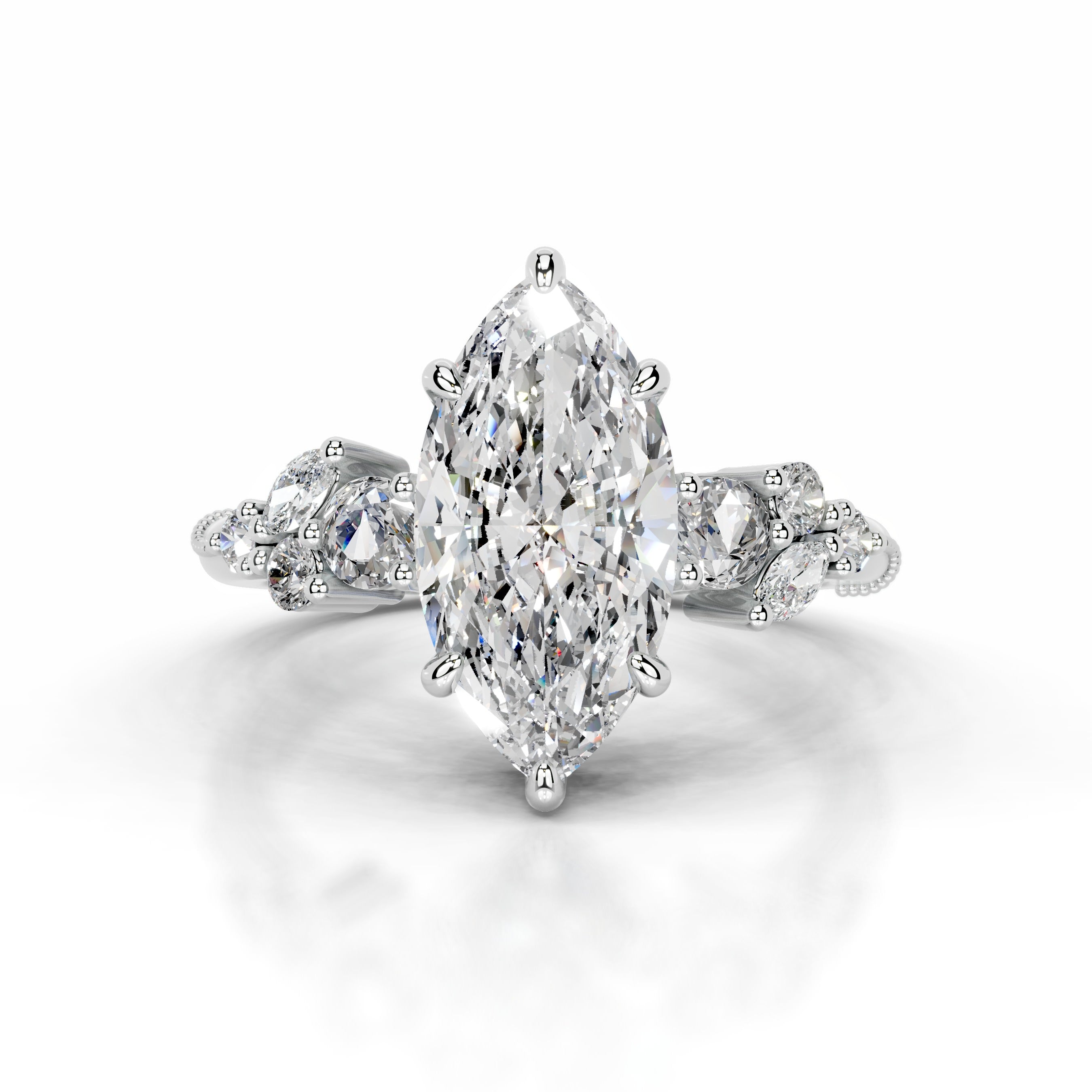 Eduarda Diamond Engagement Ring - Platinum