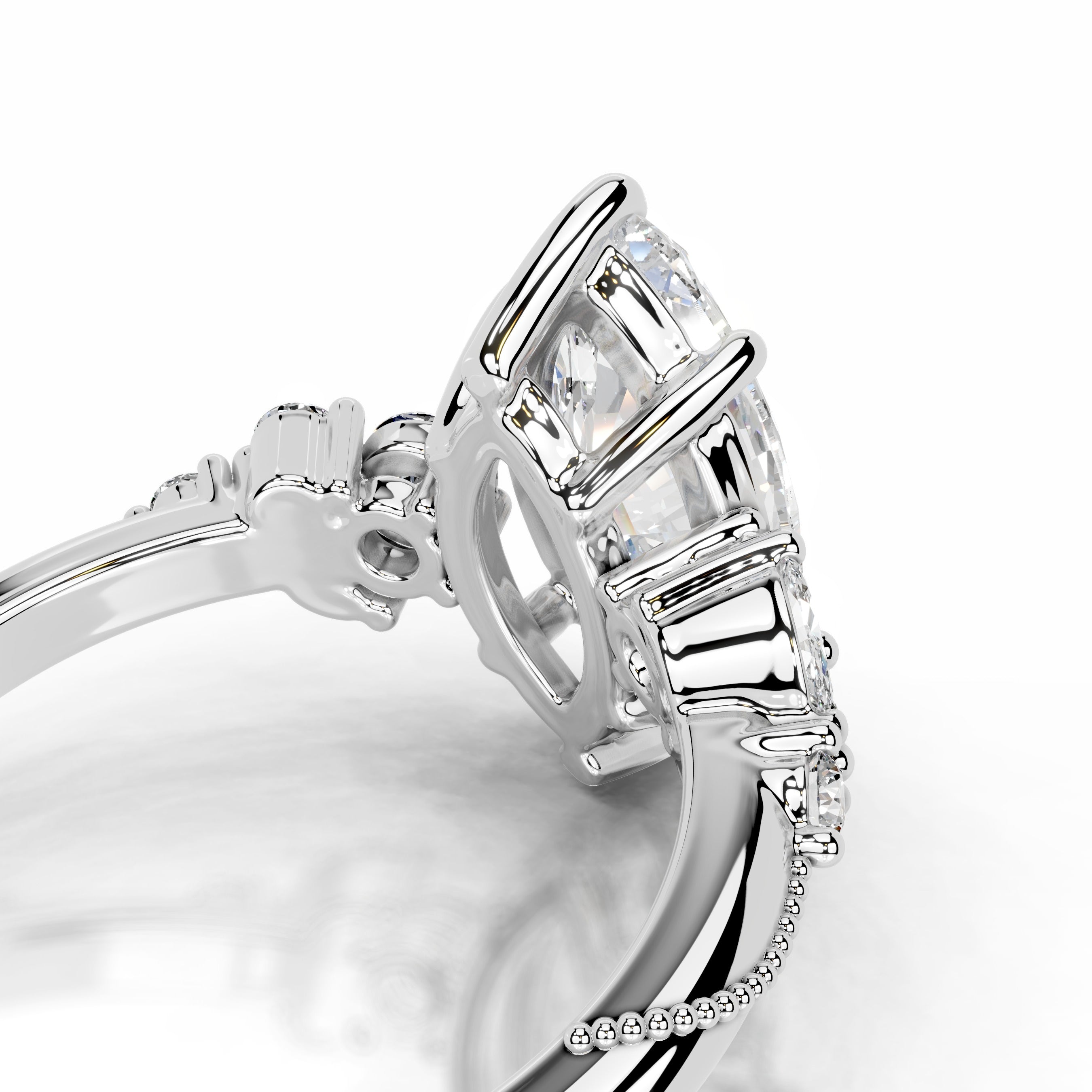 Eduarda Diamond Engagement Ring - 18K White Gold